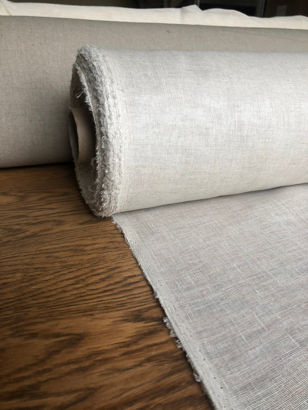 Light Natural Linen Fabric: 100% Pure, 140cm Wide, For Sewing