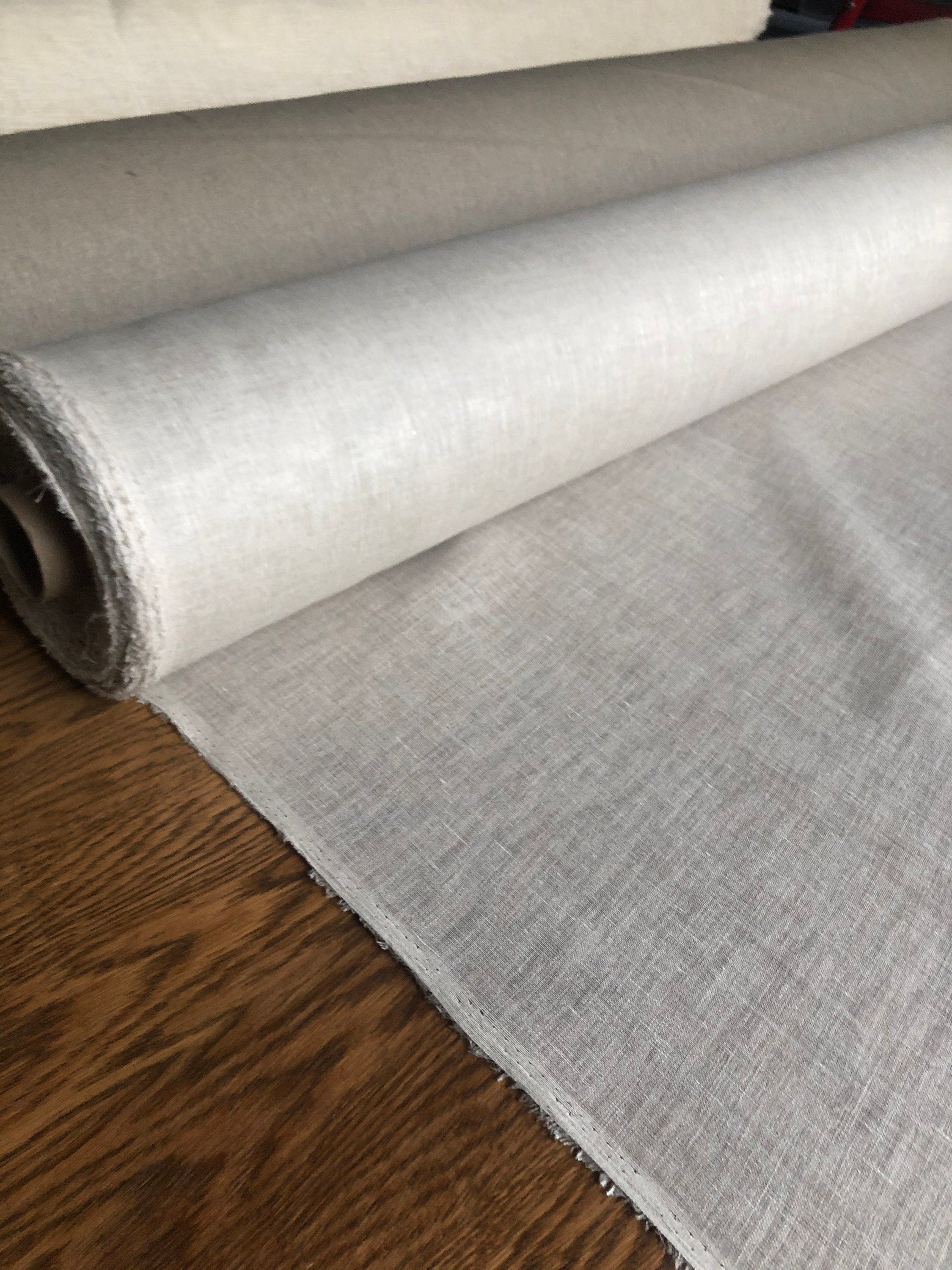Light Natural Linen Fabric: 100% Pure, 140cm Wide, For Sewing