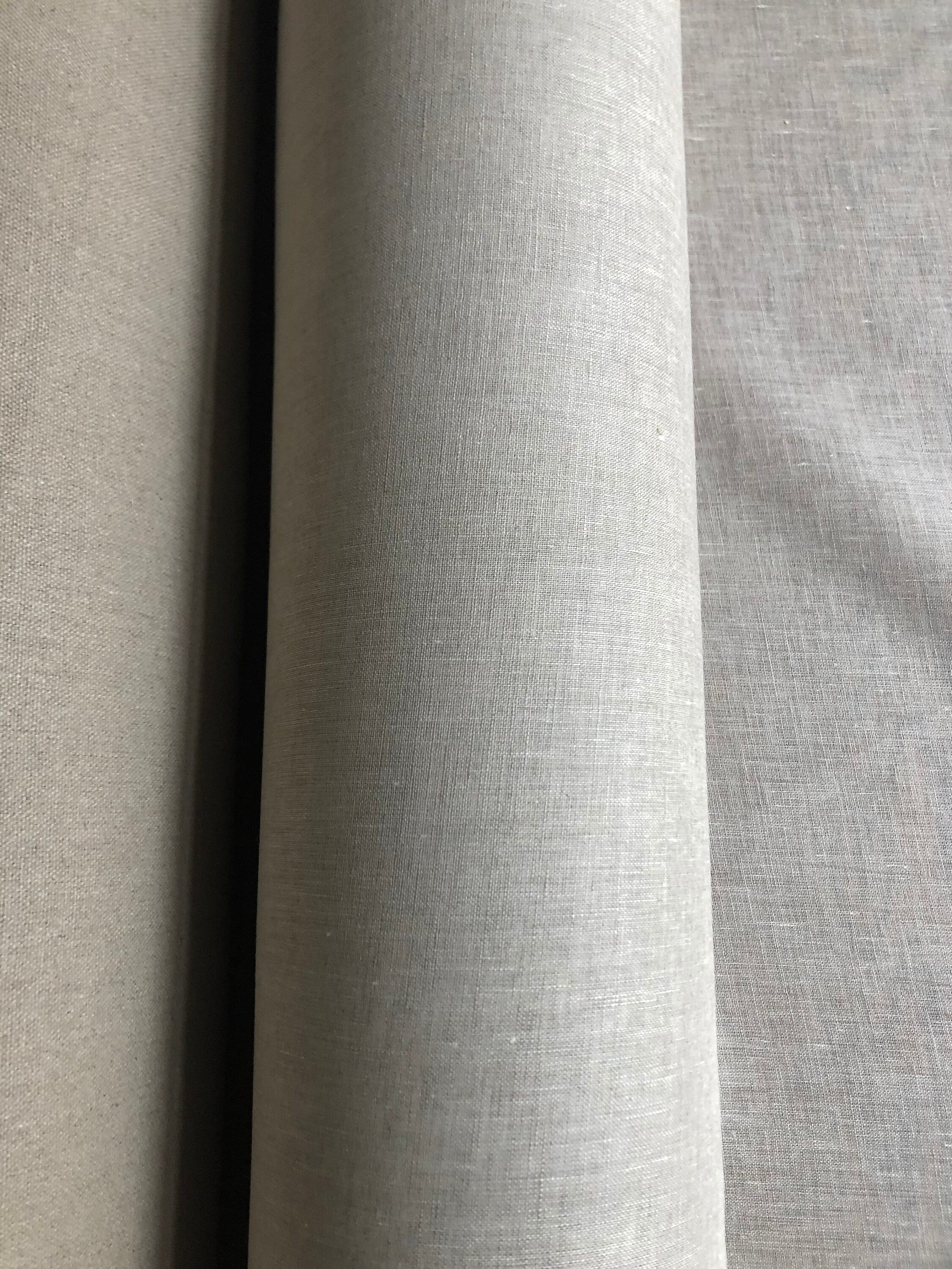 Light Natural Linen Fabric: 100% Pure, 140cm Wide, For Sewing