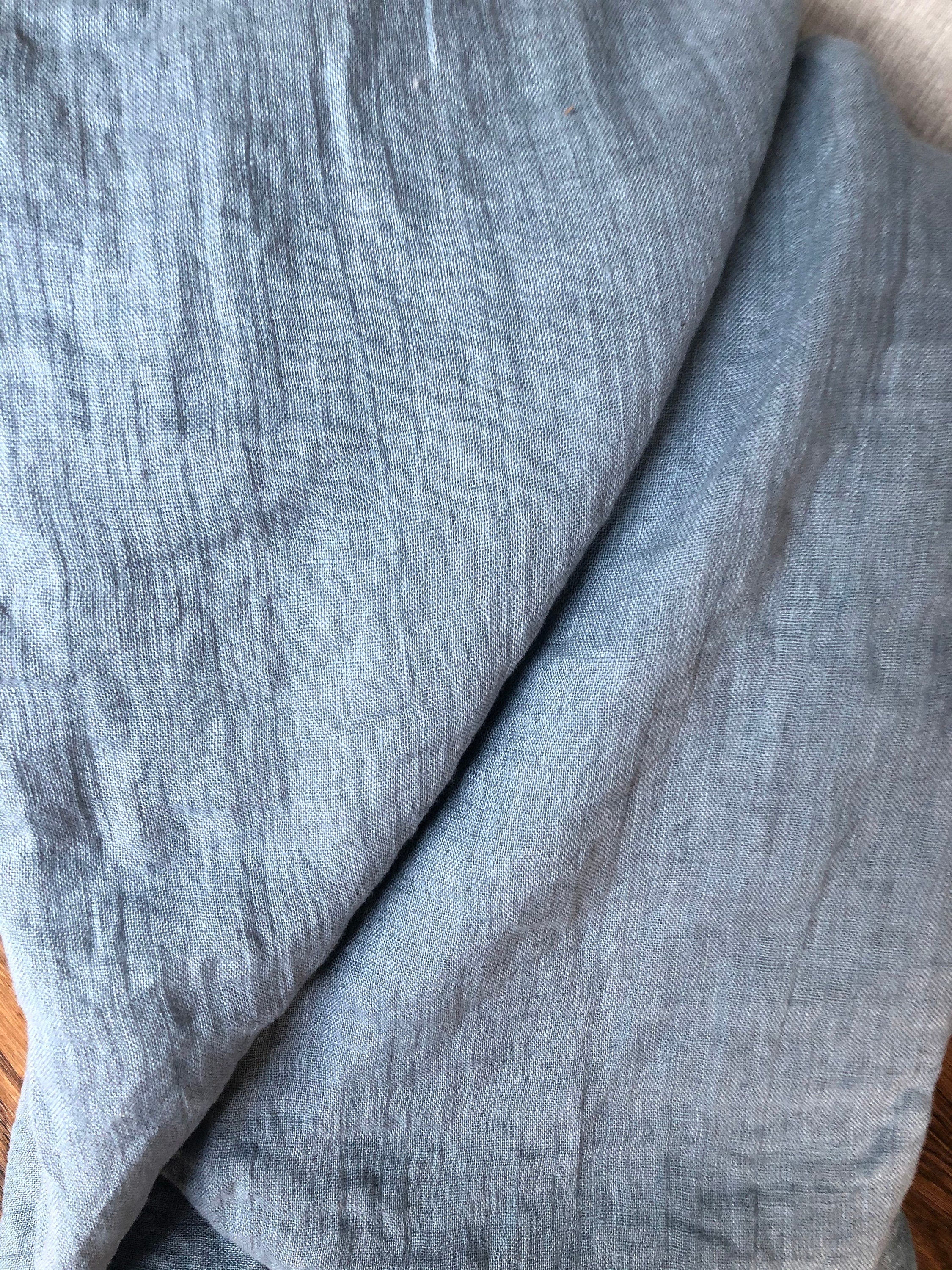 Sea Foam Linen Fabric: 100% Natural, Light Weight (150cm Width)