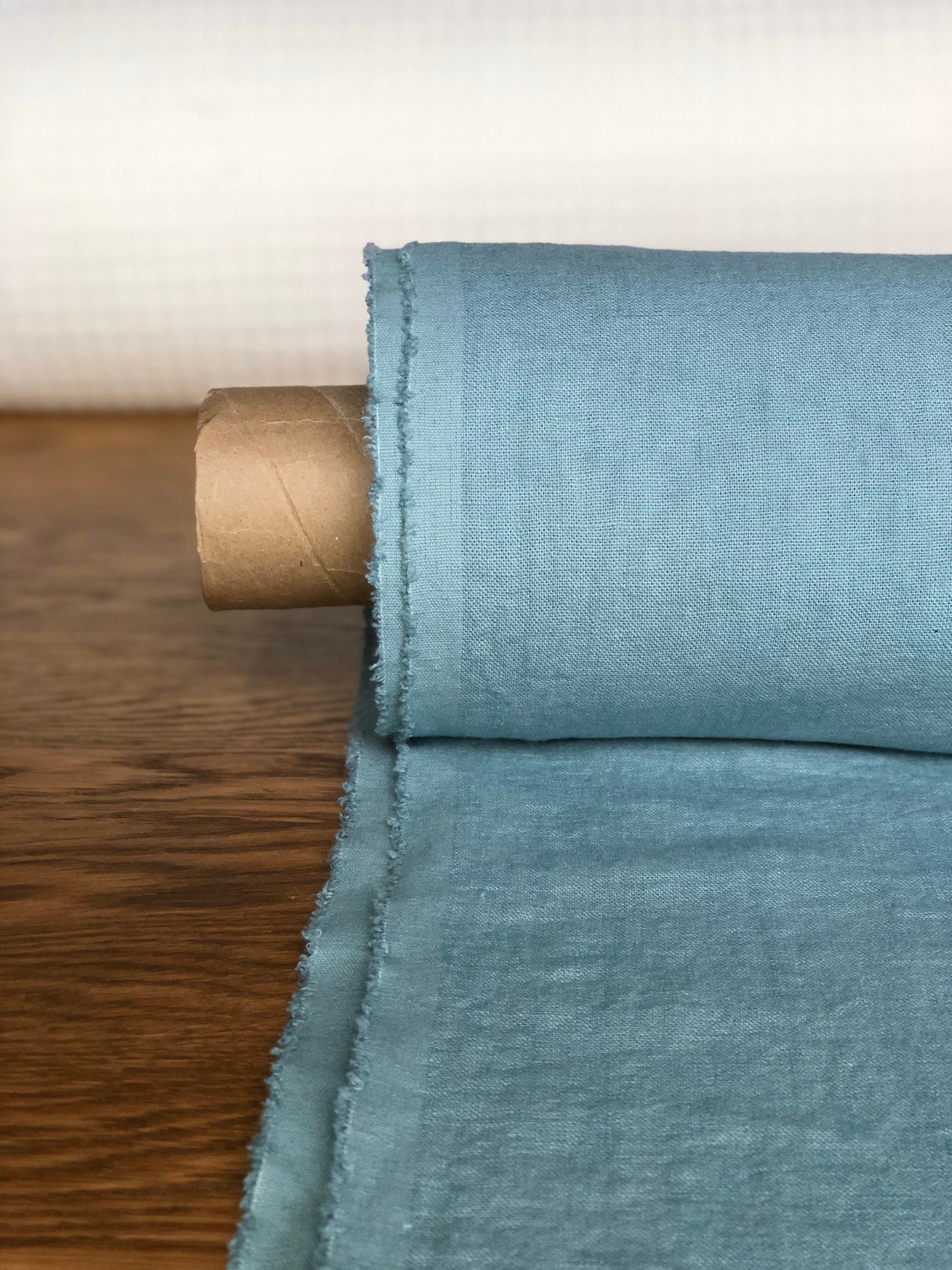 Teal Linen Fabric: 100% Natural, Heavy Weight (57" Wide)