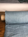 Sea Foam Linen Fabric: 100% Natural, Light Weight (150cm Width)