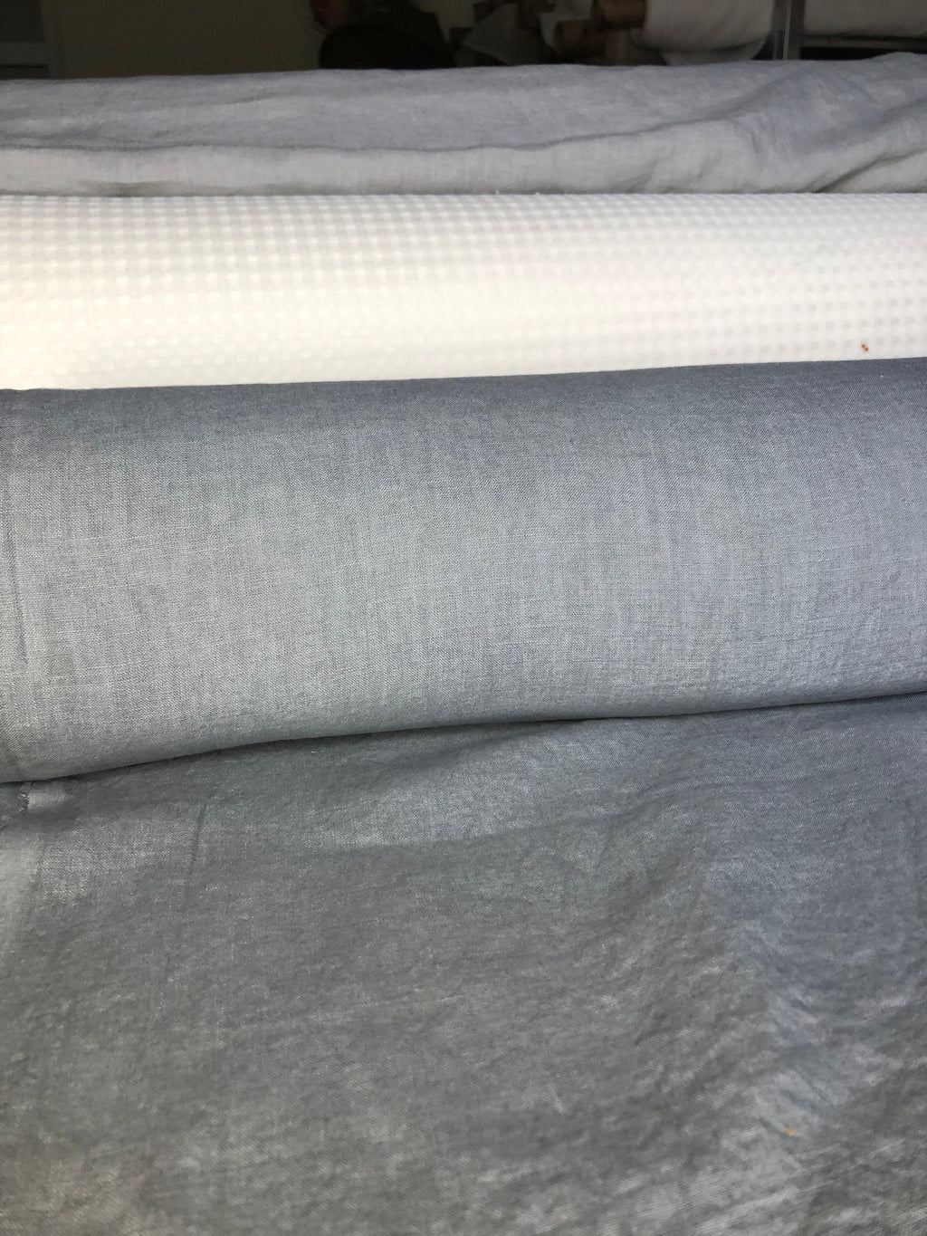 Soft Steel Linen Fabric: 100% French Flax, 145cm Wide