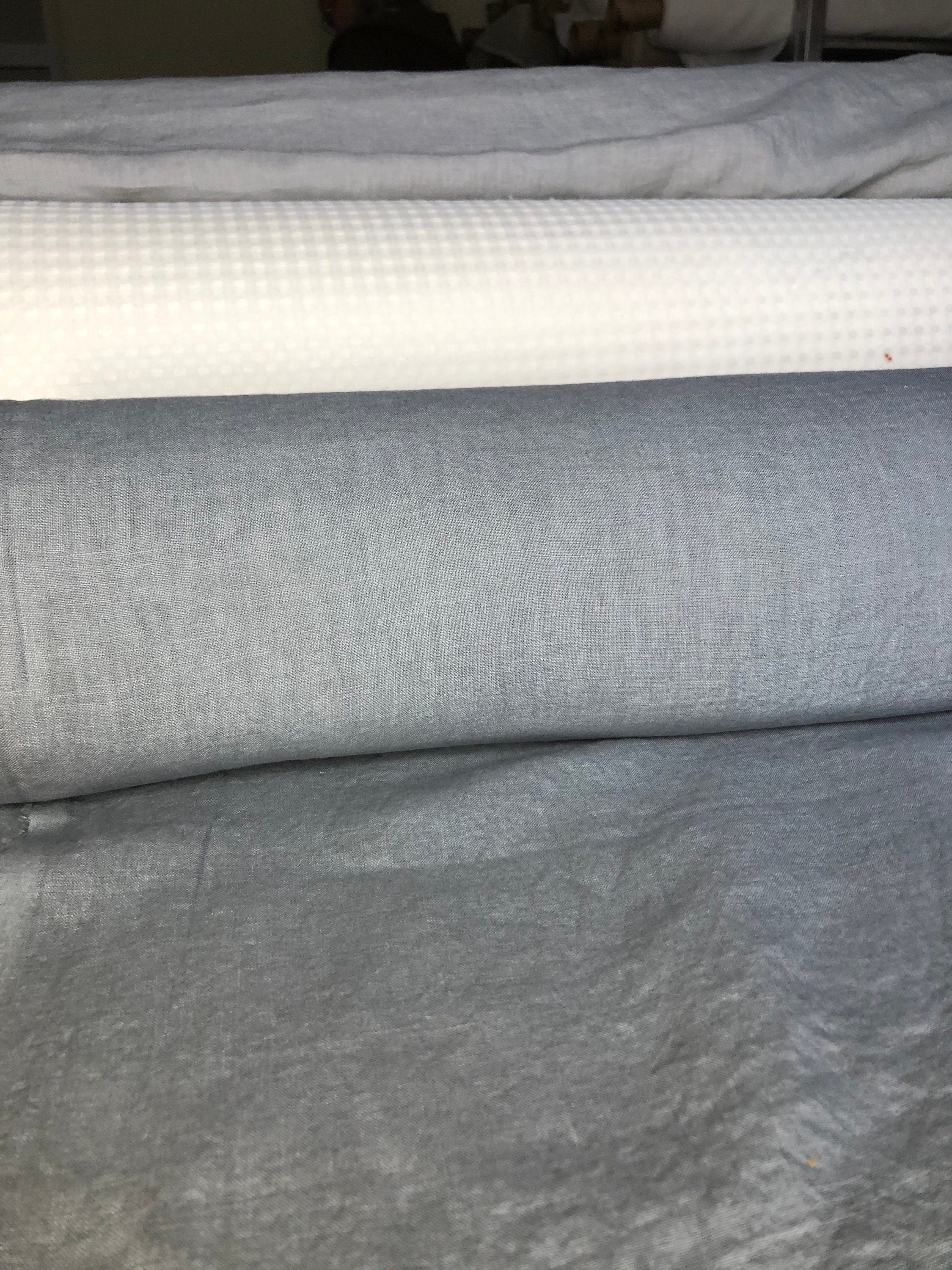 Soft Steel Linen Fabric: 100% French Flax, 145cm Wide