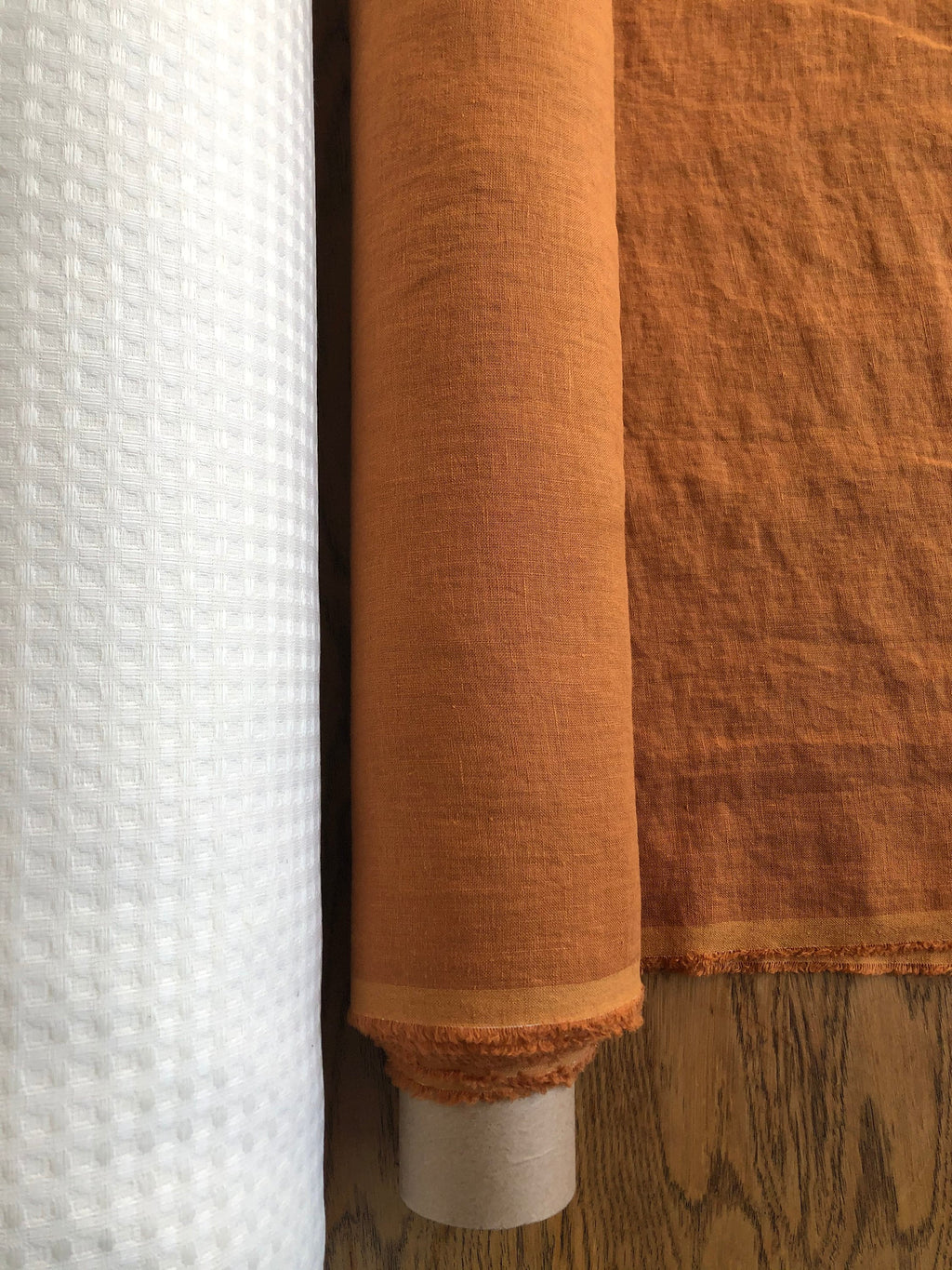100 % EXTRA wide natural LINEN fabric BGO17soft lithuanian pumpkin , 250 cm width fabric by the metre, bedding linen, bedspread, sewing, lin