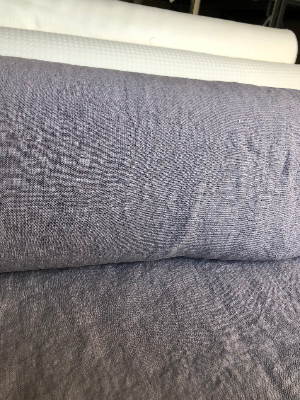 Extra Wide Purple Linen Fabric: Softened 250cm Wide