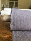 Extra Wide Soft Purple Linen Fabric: 100% Natural, 250cm Width