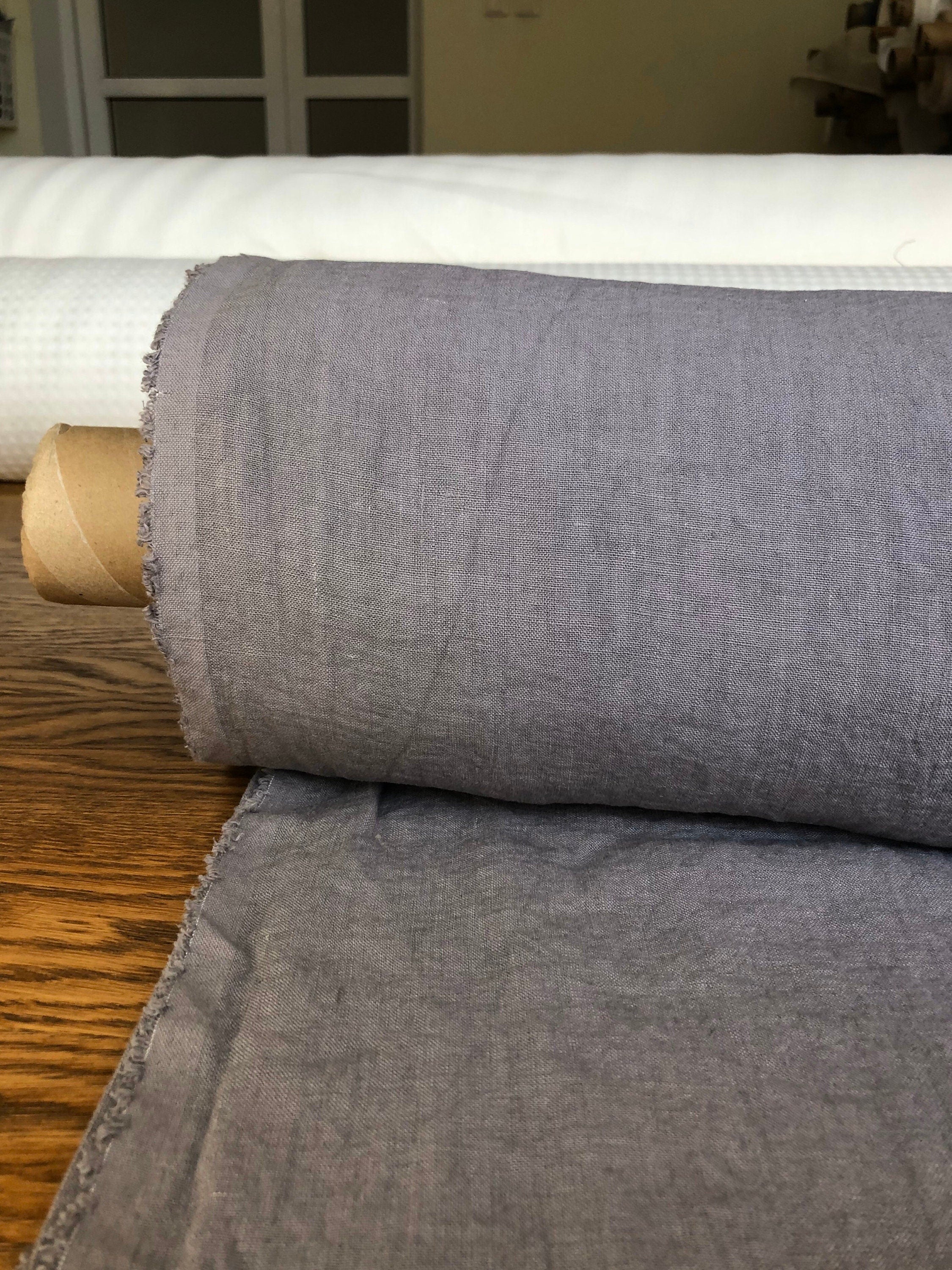 Purple Linen Fabric: 100% Natural, Medium Weight (57" Wide)
