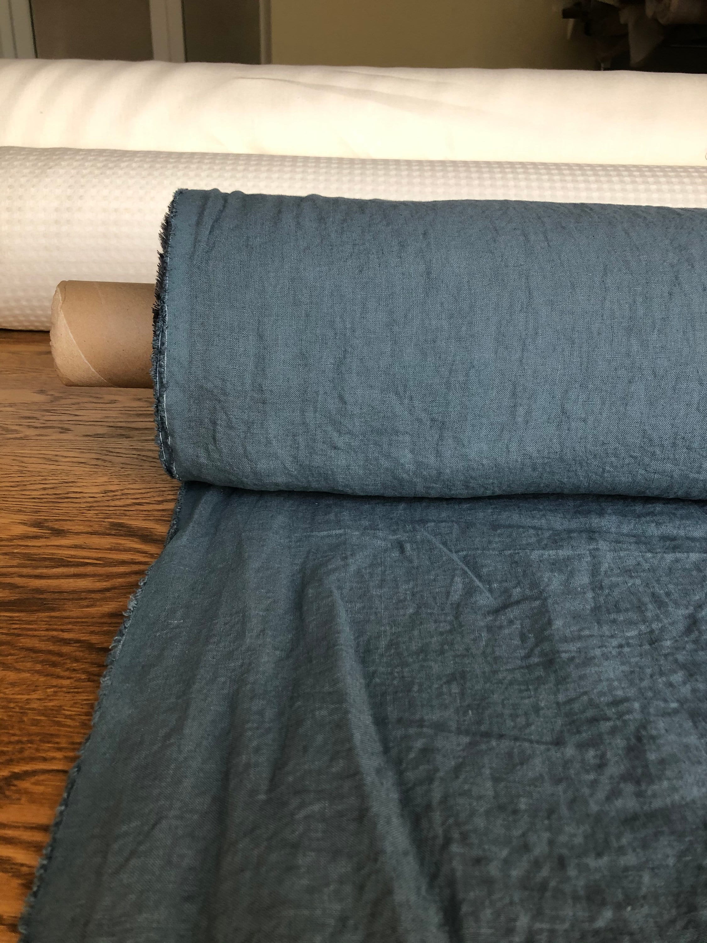 Extra Wide Soft Linen Fabric: Natural Bedding, Sewing Material - 99" Width