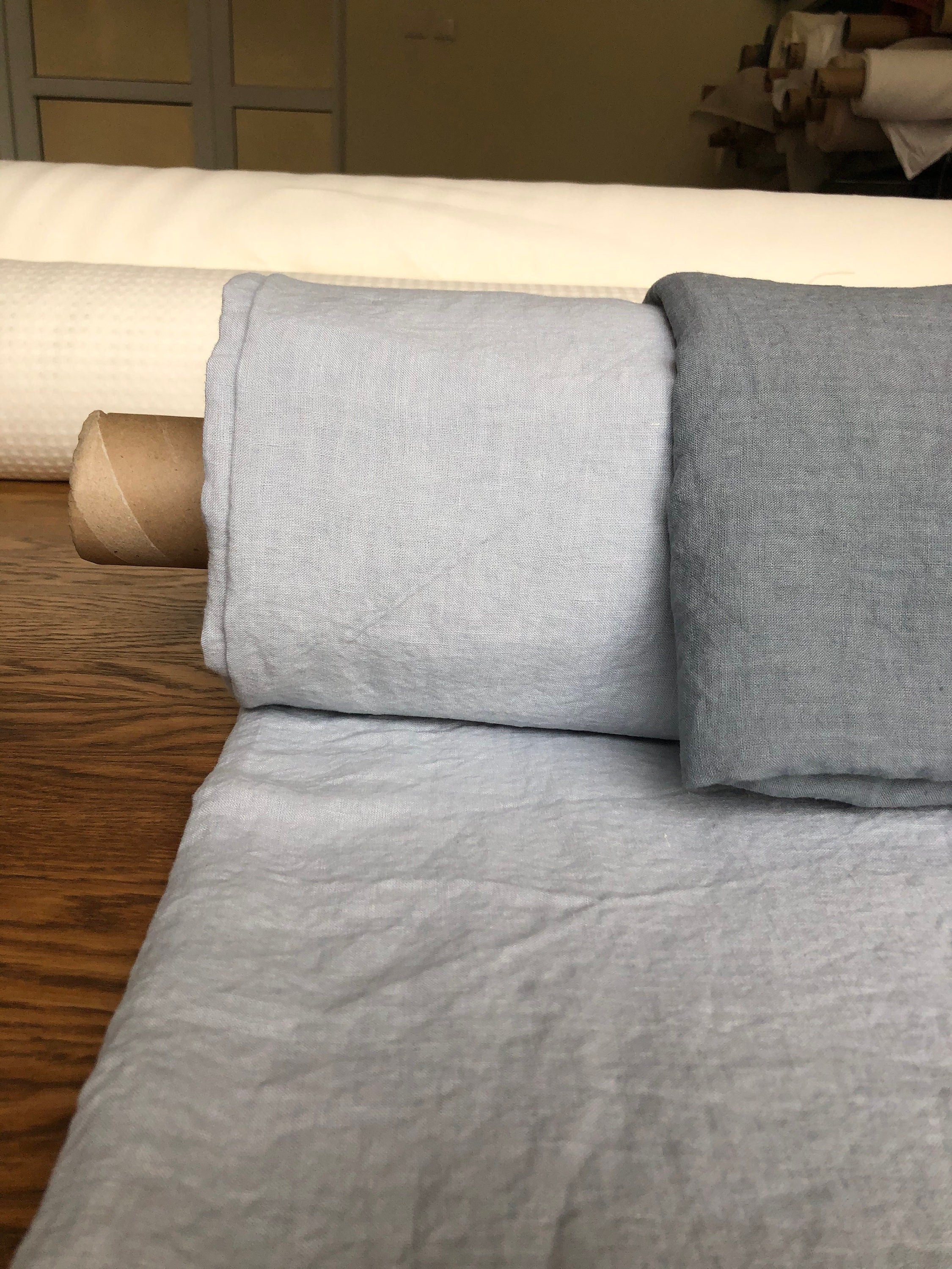 Extra Wide Soft Linen Fabric: 250cm Wide, Bedding & Sewing