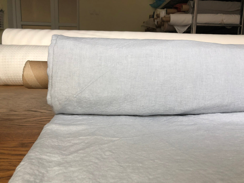 Extra Wide Softened Linen Fabric: 250cm Width, Bedding Material