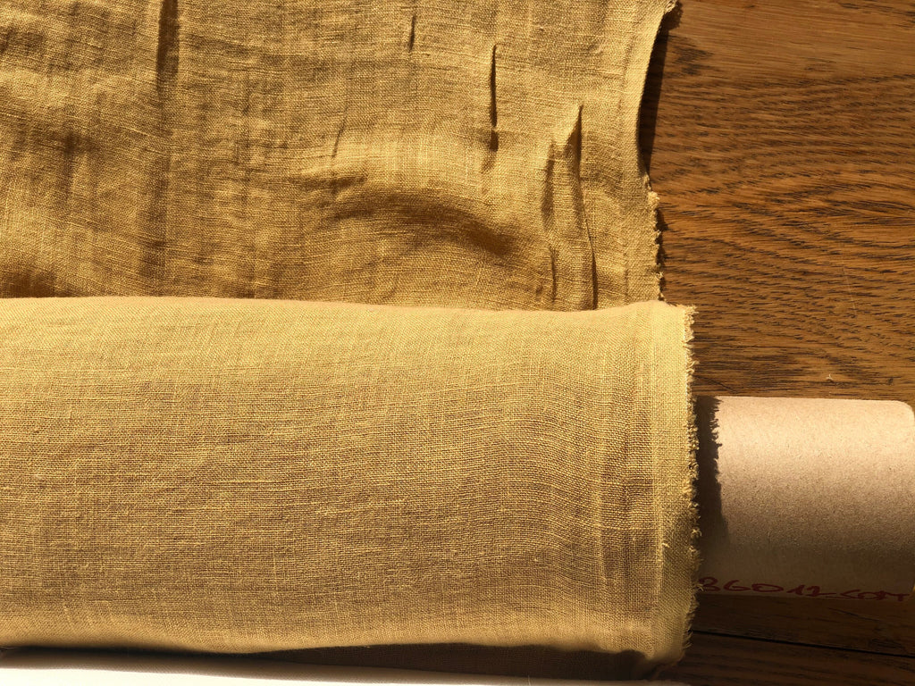 Macaroon Linen Fabric: Soft 100% Natural Linen, 142cm Wide, For Sewing
