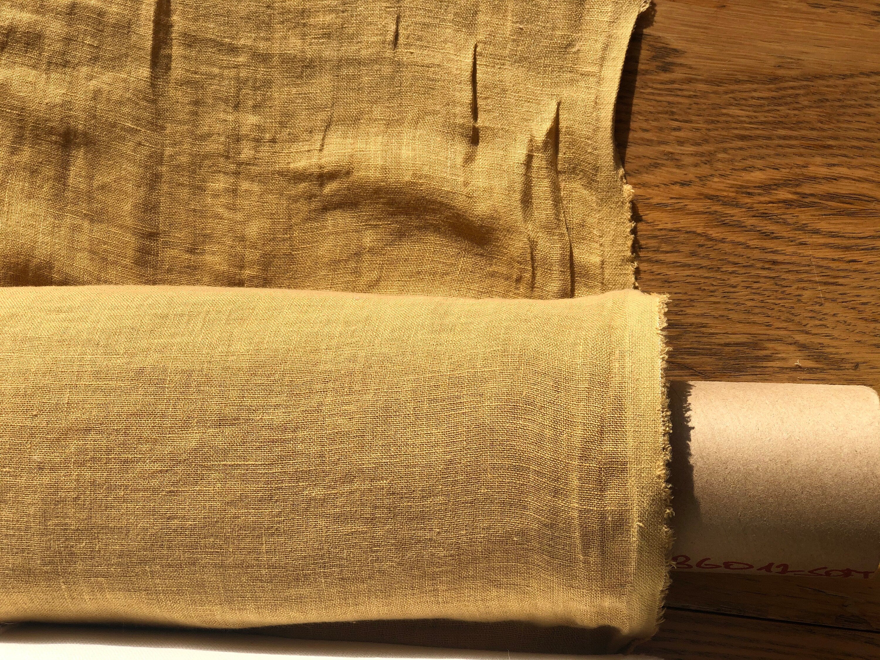 Macaroon Linen Fabric: Soft 100% Natural Linen, 142cm Wide, For Sewing