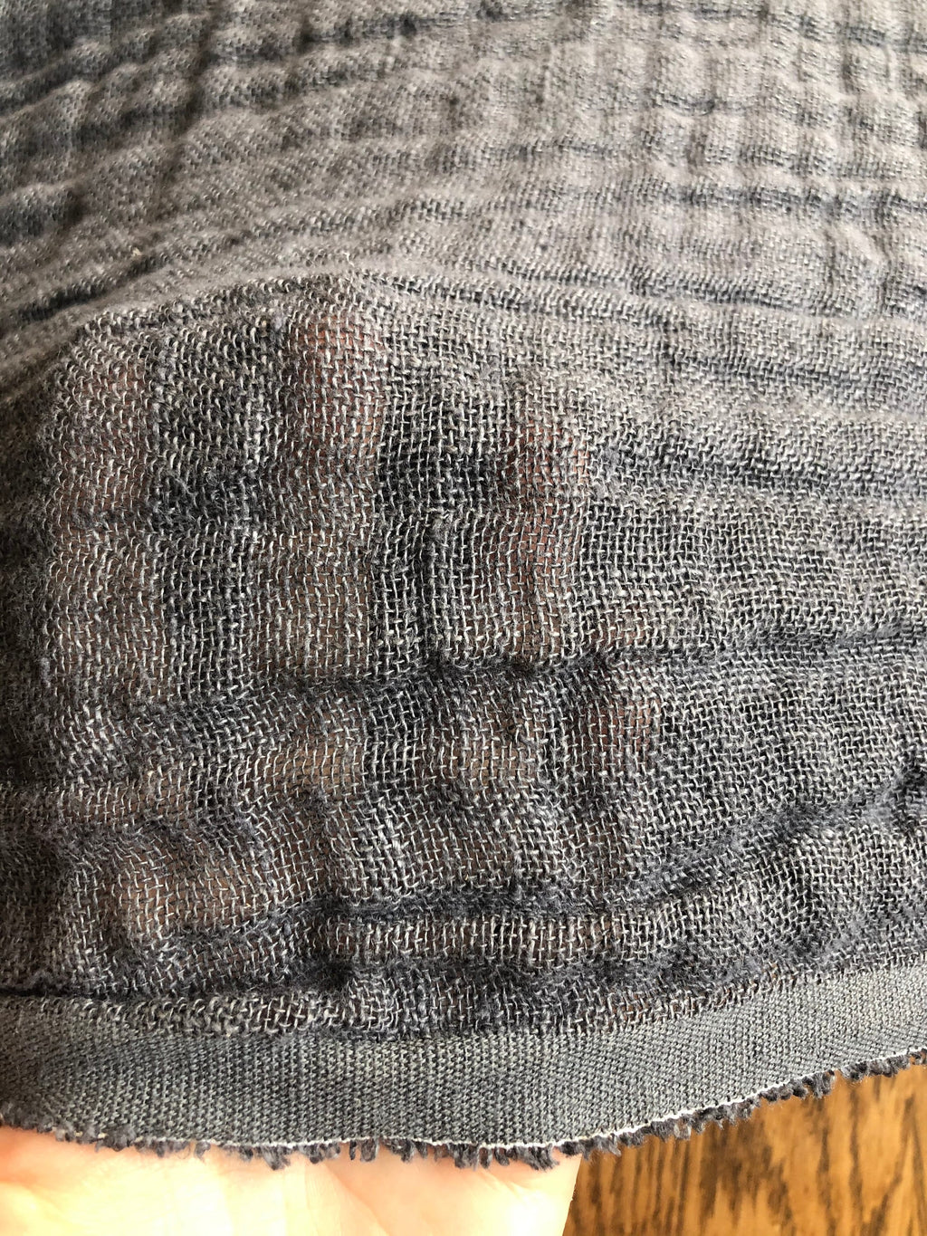 Shadow Gray Linen Fabric: 100% Natural, 140cm Wide, Sewing Fabric