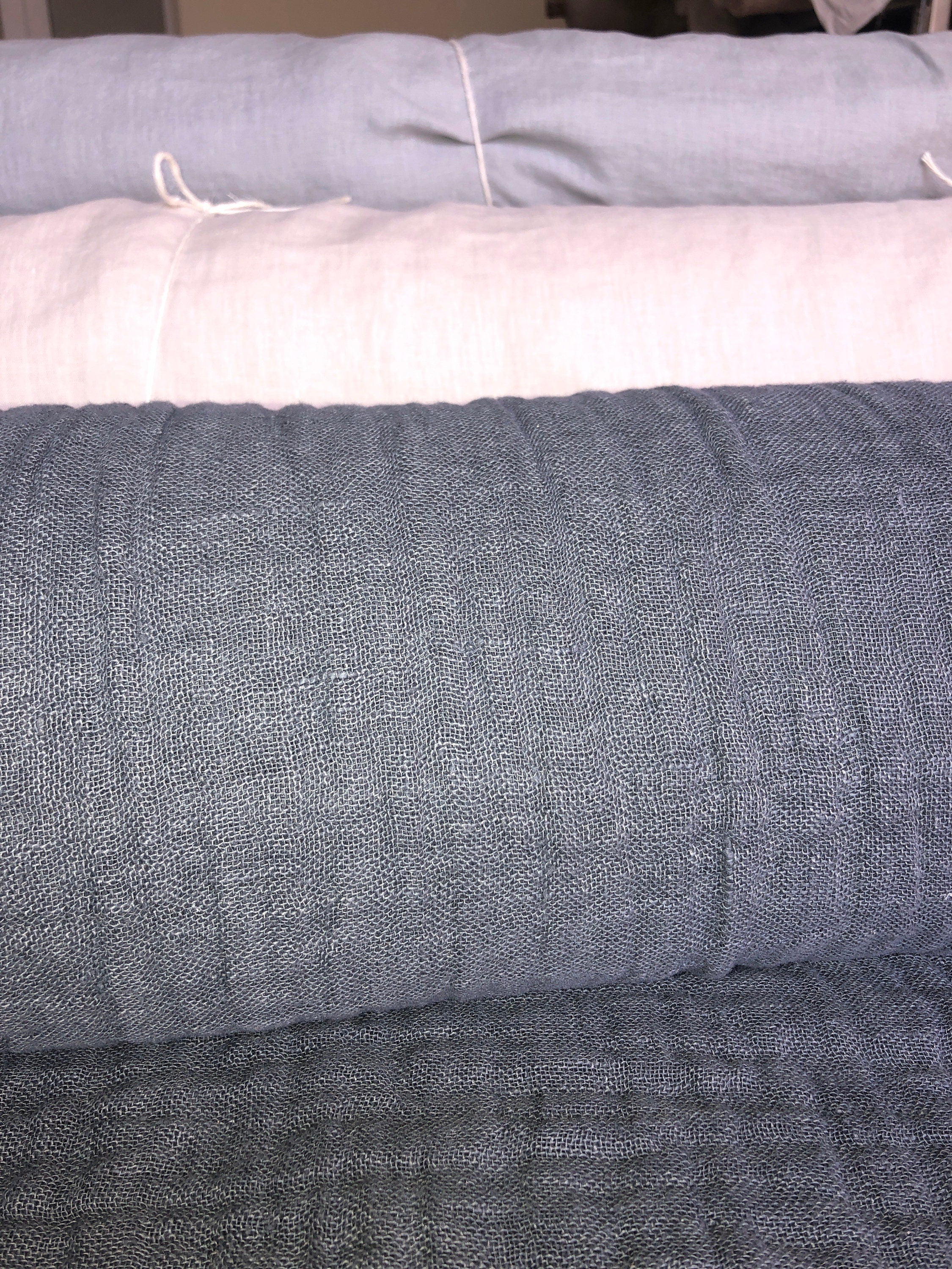 Shadow Gray Linen Fabric: 100% Natural, 140cm Wide, Sewing Fabric
