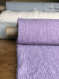Waffle Linen Cotton Fabric: 94" Extra Wide, FLIEDER BGO137