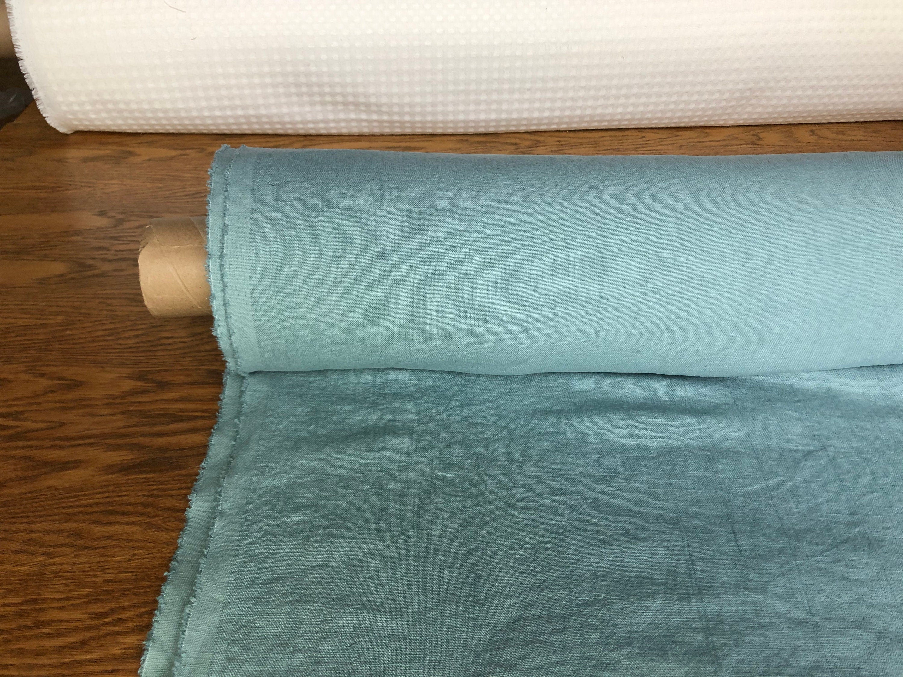 Teal Linen Fabric: 100% Natural, Heavy Weight (57" Wide)