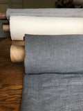 Steel Gray Linen Fabric: 100% Natural, Medium Weight - 55" Wide