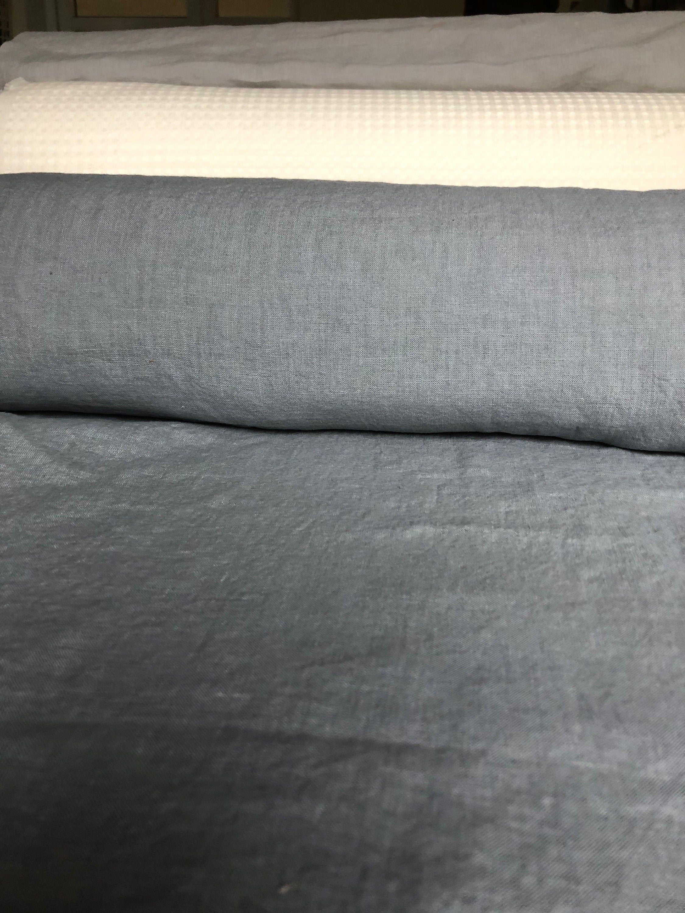 Extra Wide Soft Steel Linen Fabric: 99" Wide, Bedding Material