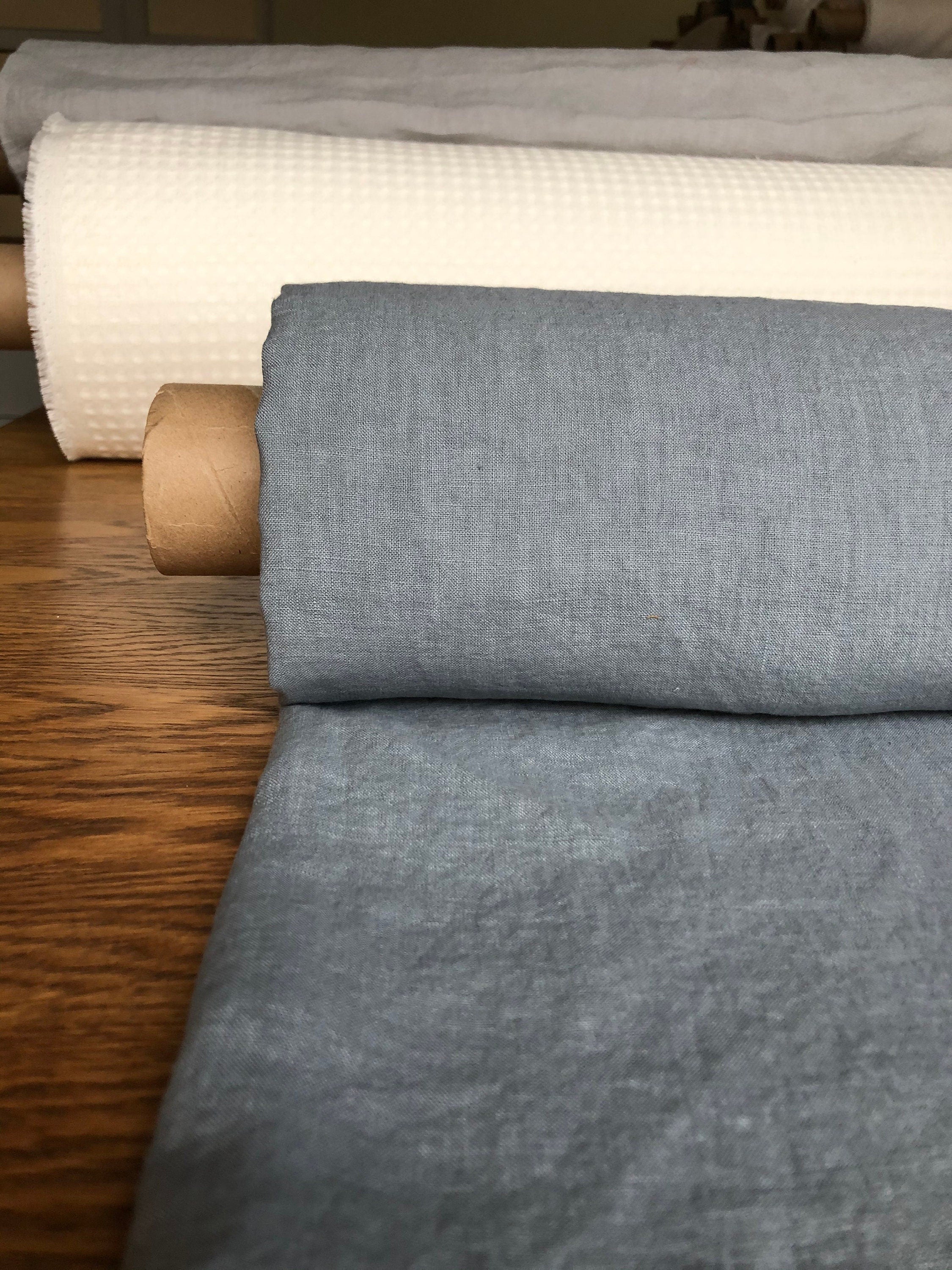 Extra Wide Soft Steel Linen Fabric: 99" Wide, Bedding Material