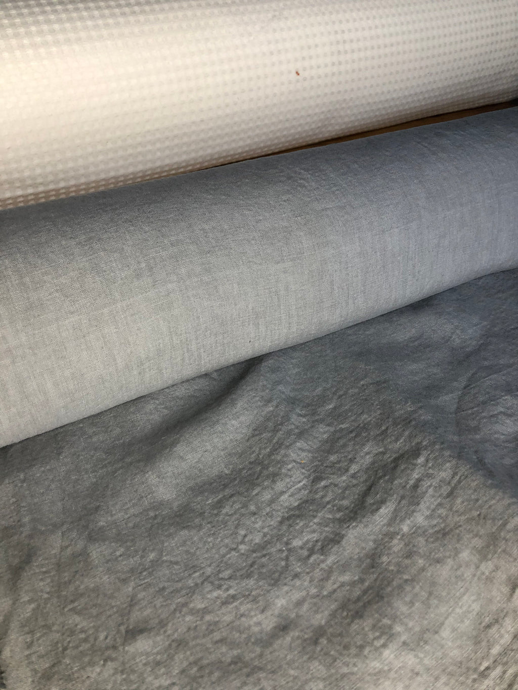 Soft Steel Linen Fabric: 100% French Flax, 145cm Wide