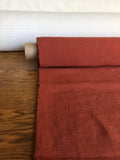 Extra Wide Linen Fabric: Soft Brick Bedding, Apparel Sewing (250cm Width)