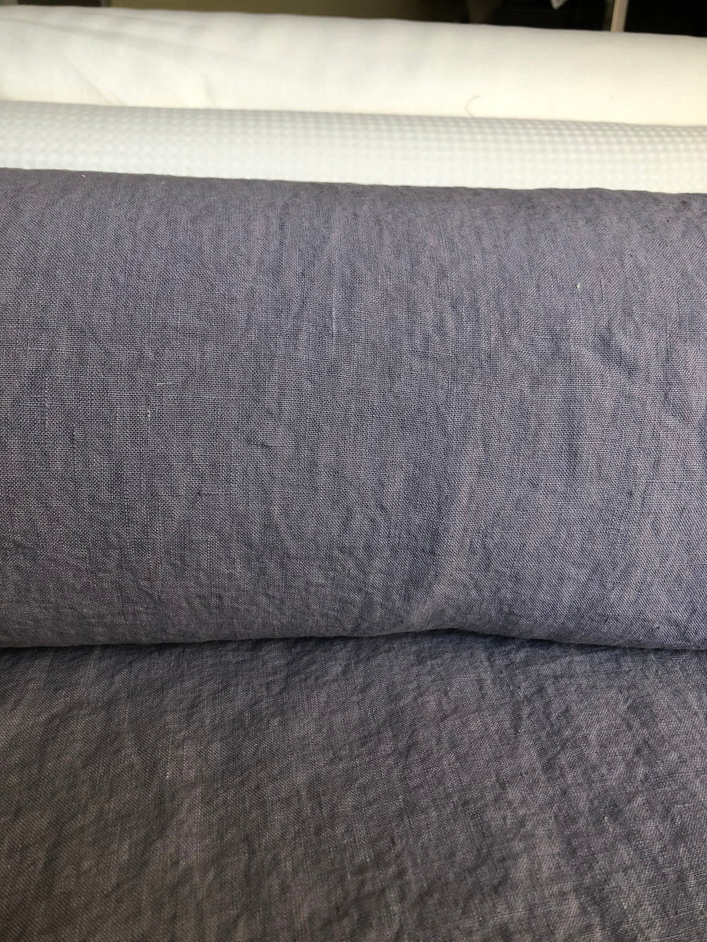 Extra Wide Purple Linen Fabric: Softened 250cm Wide