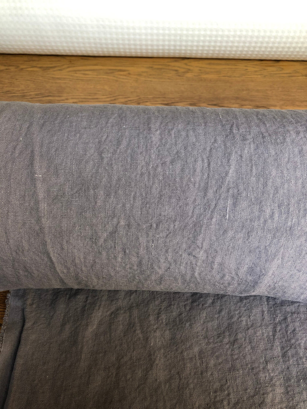 Extra Wide Soft Purple Linen Fabric: 100% Natural, 250cm Width