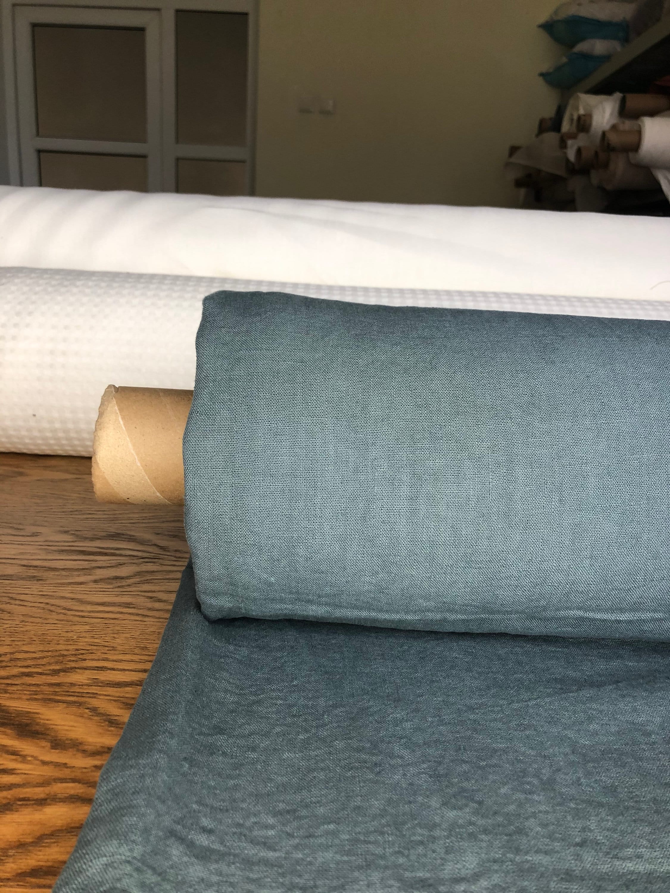Natural Linen Fabric: 260gsm Weight, 145cm Wide, Sewing & Bedding
