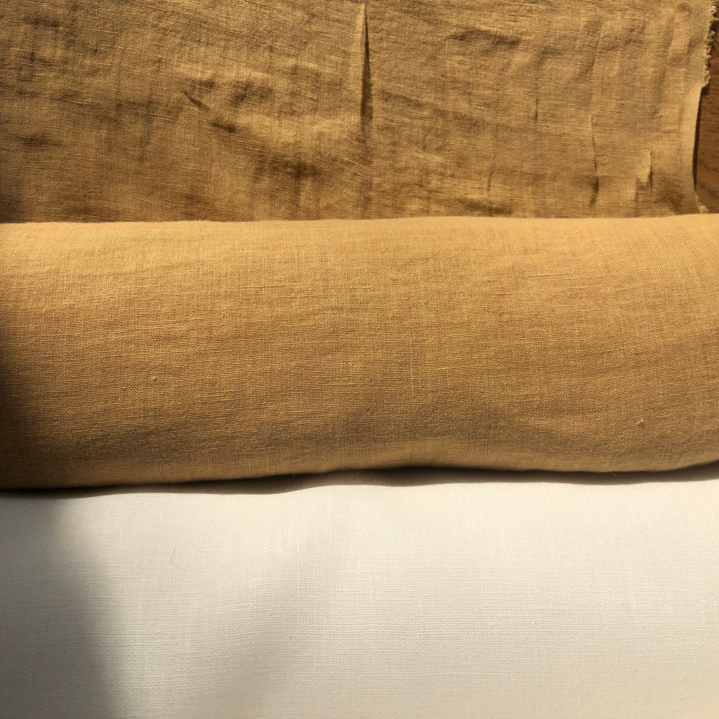 Macaroon Linen Fabric: Soft 100% Natural Linen, 142cm Wide, For Sewing