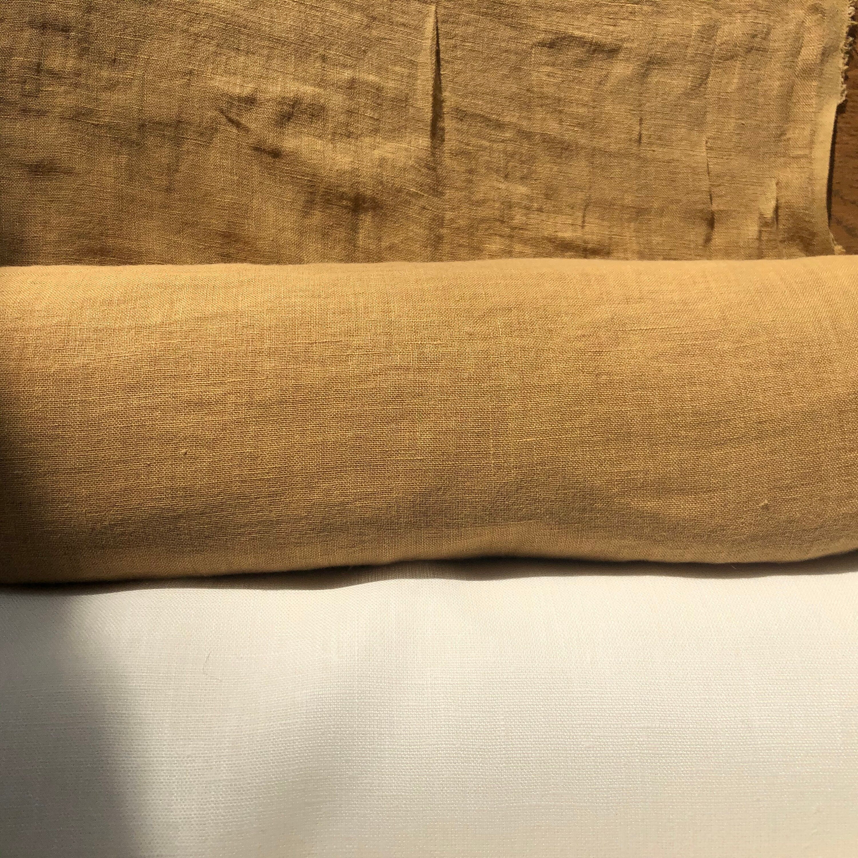 Macaroon Linen Fabric: Soft 100% Natural Linen, 142cm Wide, For Sewing