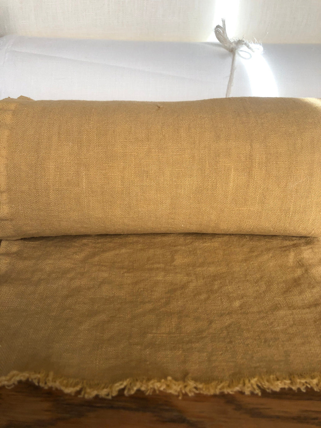 Macaroon Linen Fabric: 100% Natural, 260g Bedding Linen By The Meter
