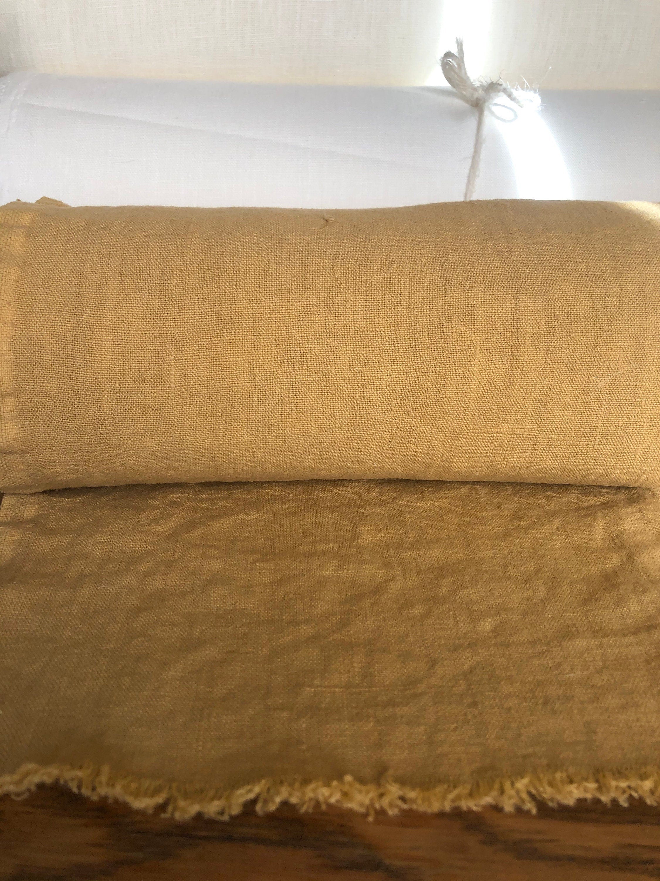 Macaroon Linen Fabric: 100% Natural, 260g Bedding Linen By The Meter
