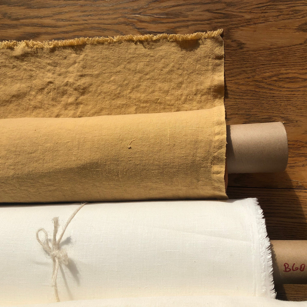 Macaroon Linen Fabric: 100% Natural, 260g Bedding Linen By The Meter