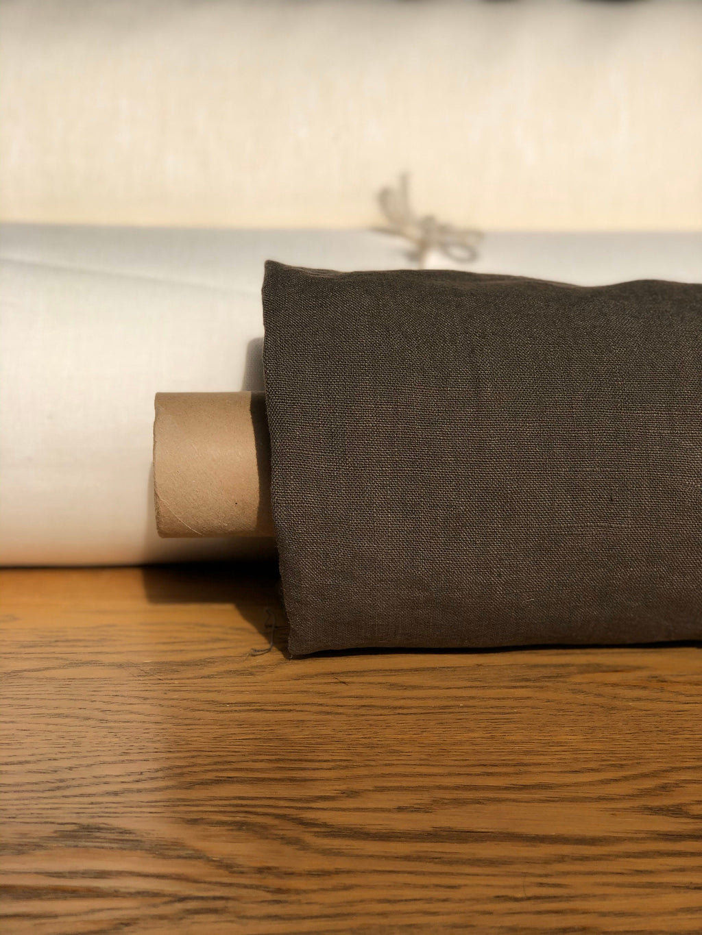 Natural Linen Fabric: 260g, 145cm Wide, Rudas BGO41