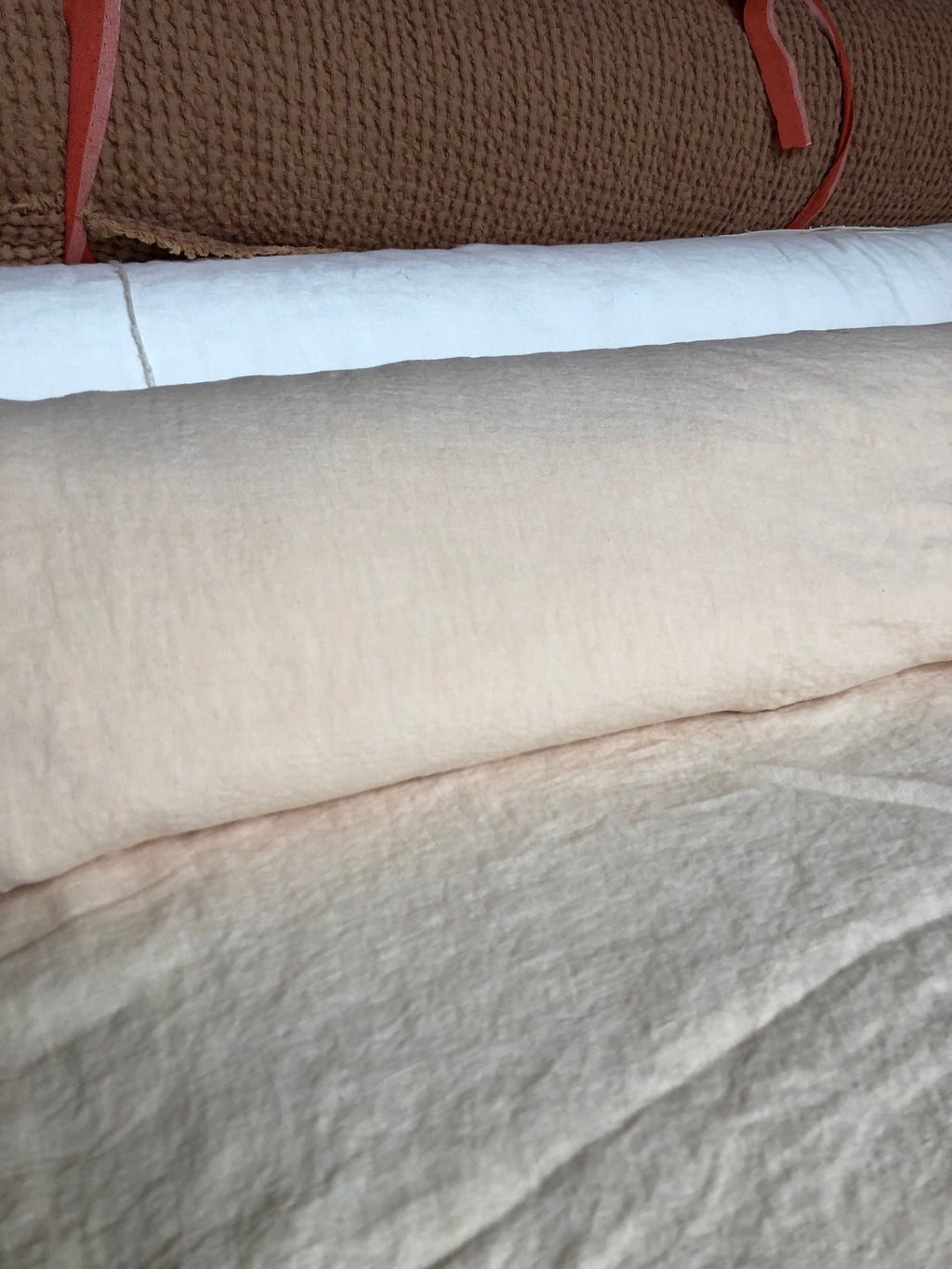 100 % EXTRA wide natural LINEN fabric BGO17soft warm nude , 250 cm width fabric by the metre, bedding linen, bedspread, sewing, lin