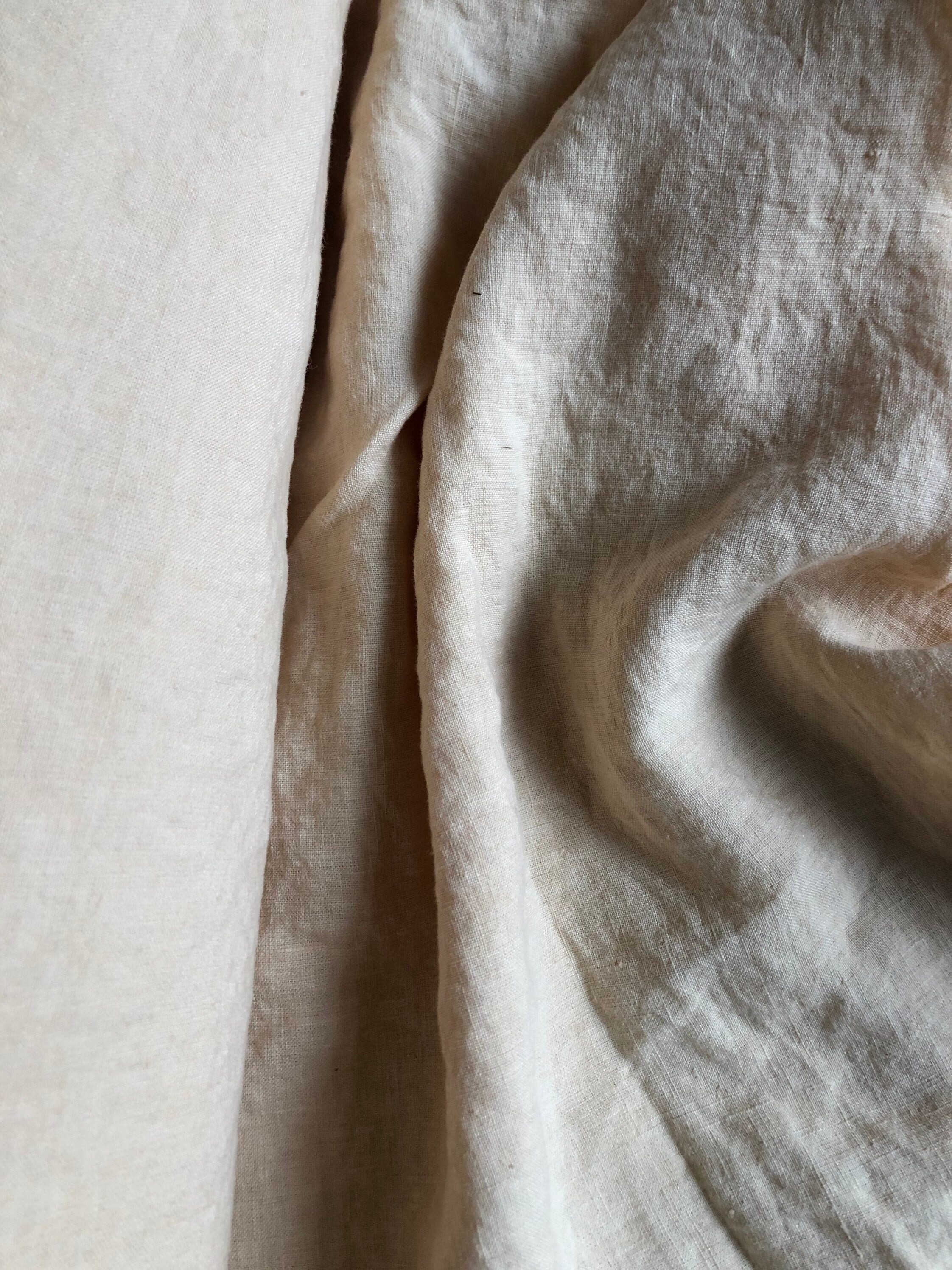 100 % EXTRA wide natural LINEN fabric BGO17soft warm nude , 250 cm width fabric by the metre, bedding linen, bedspread, sewing, lin