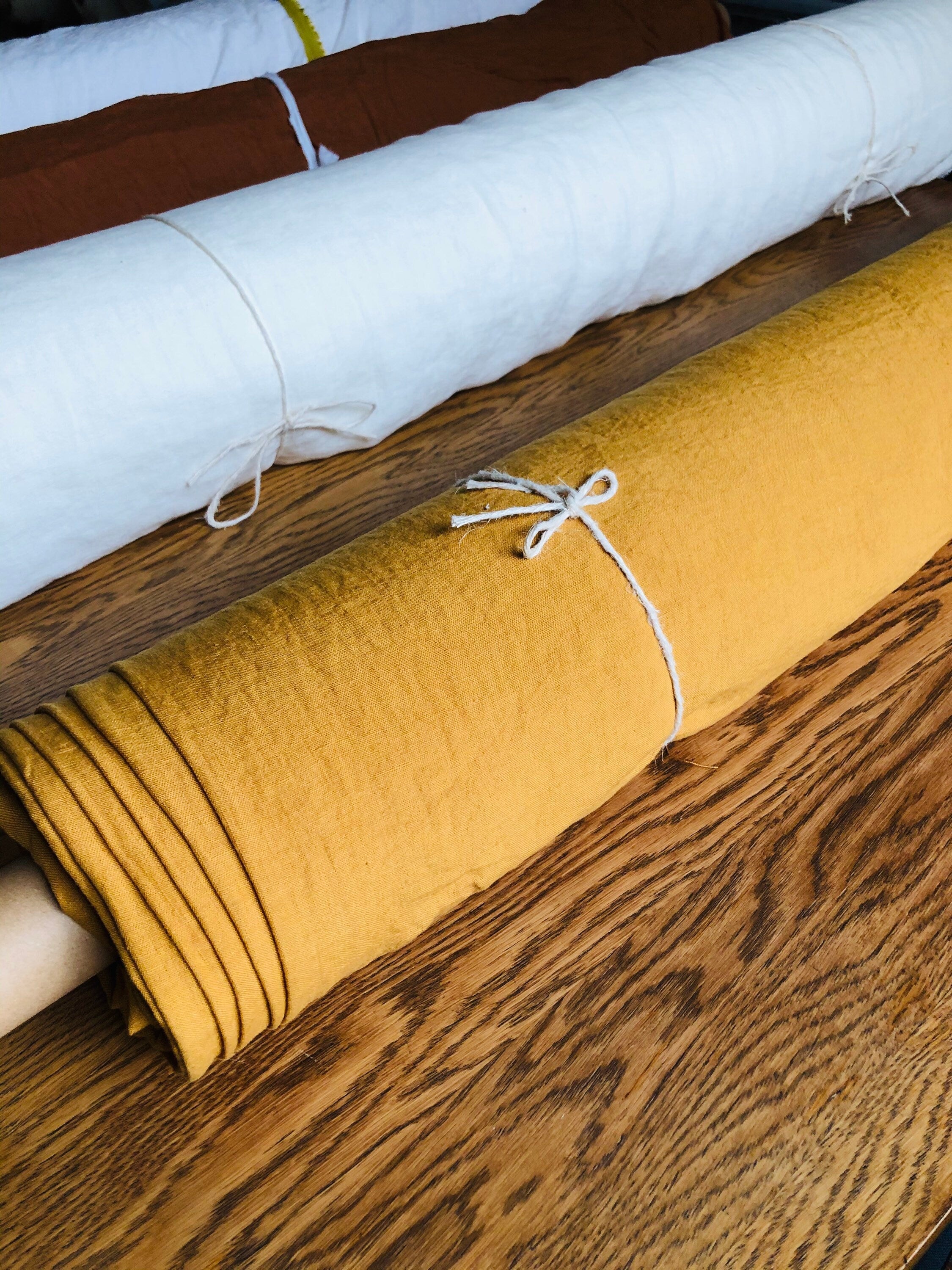 Extra Wide Natural Linen Fabric: 100% Pure, Softened (250cm Width)