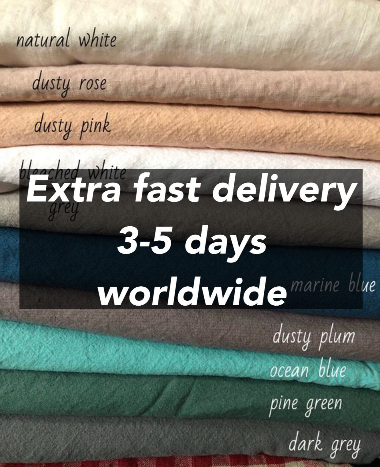 Natural Linen & Hemp Fabric Samples: Home Textile Sewing