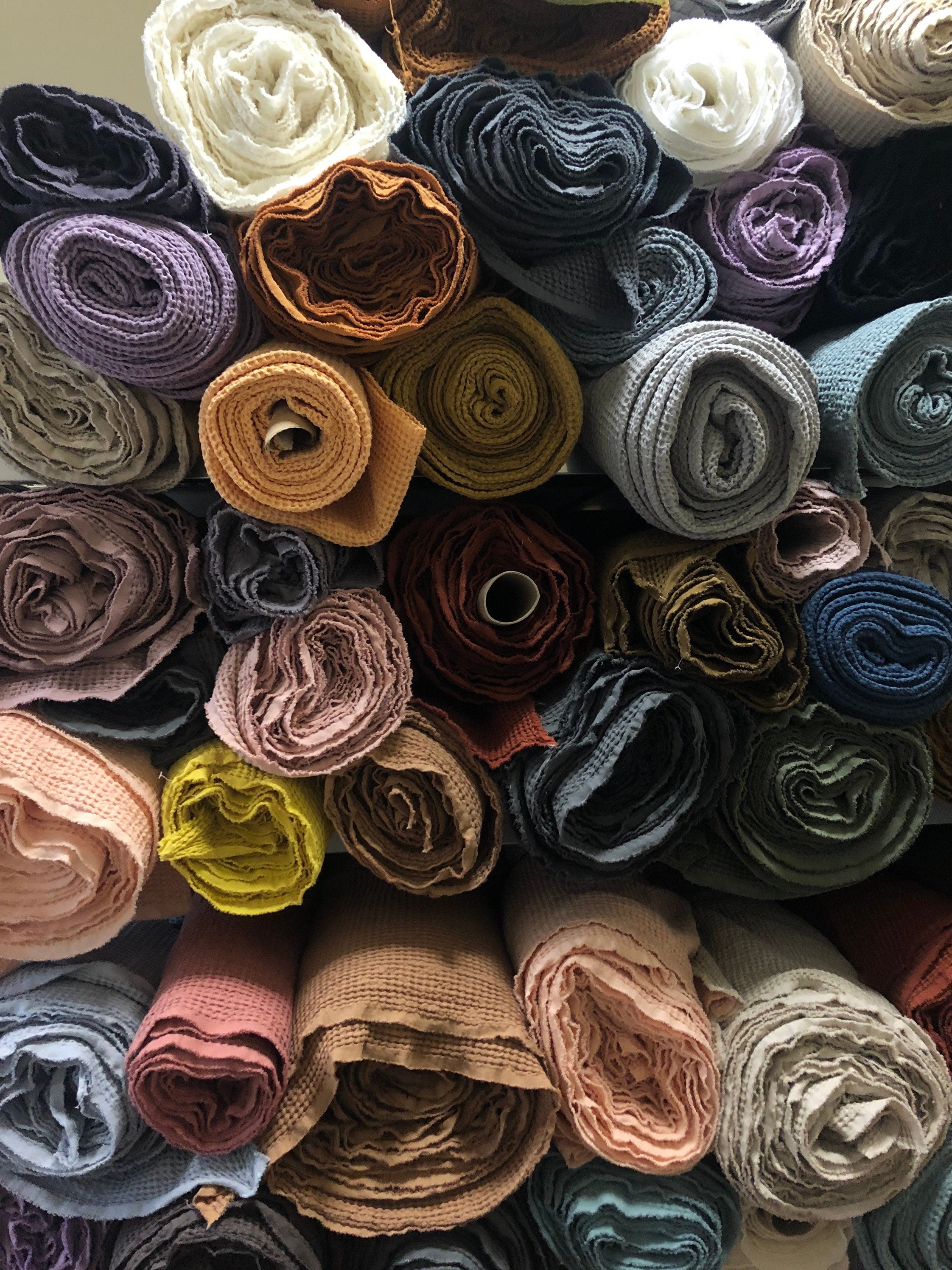Natural Linen & Hemp Fabric Samples: Home Textile Sewing