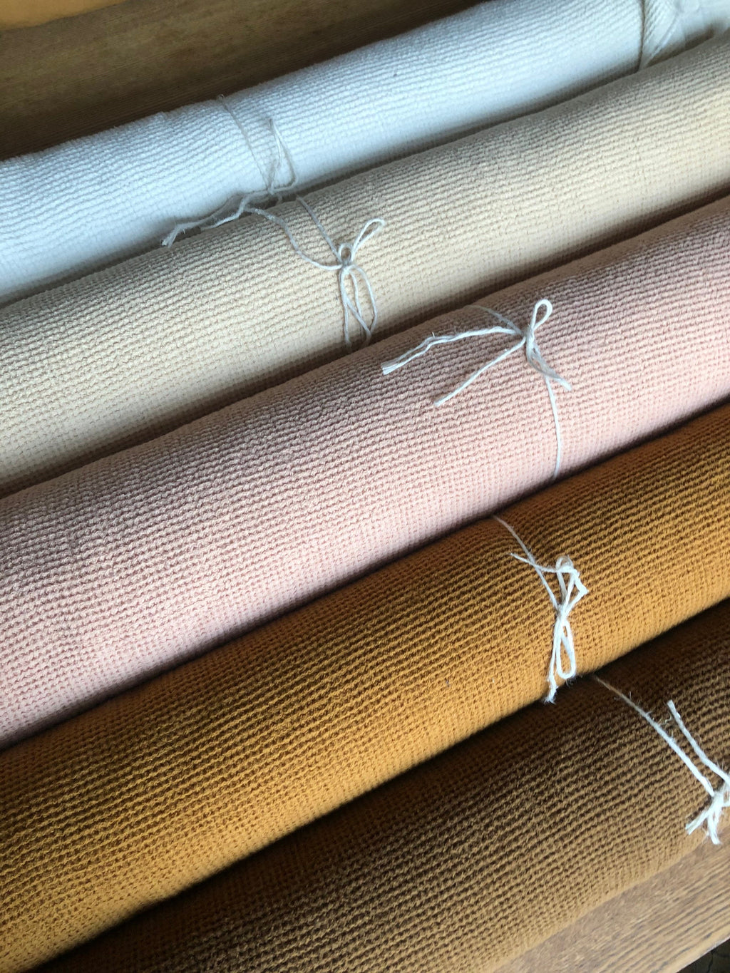 White Waffle Linen Fabric: 80" Extra Wide, 500g