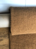 Spicy Waffle Linen Fabric: 80" Extra Wide, Natural 100% Linen
