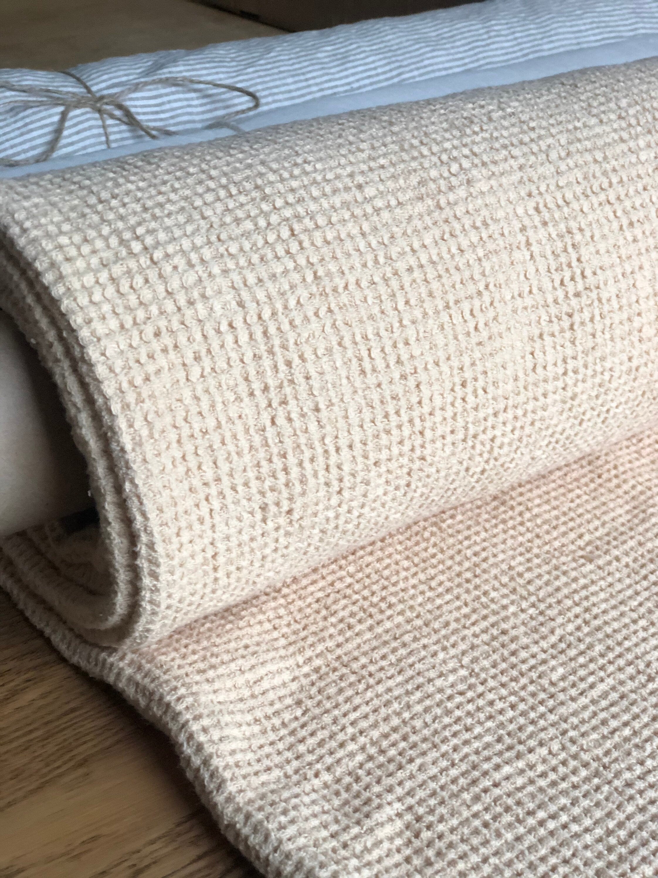 80" EXTRA WIDE 500g/200cm fabric, BGO139W warm nude , Waffle natural 100 % Linen fabric, fabric by the metre bath towel kitchen towel spa