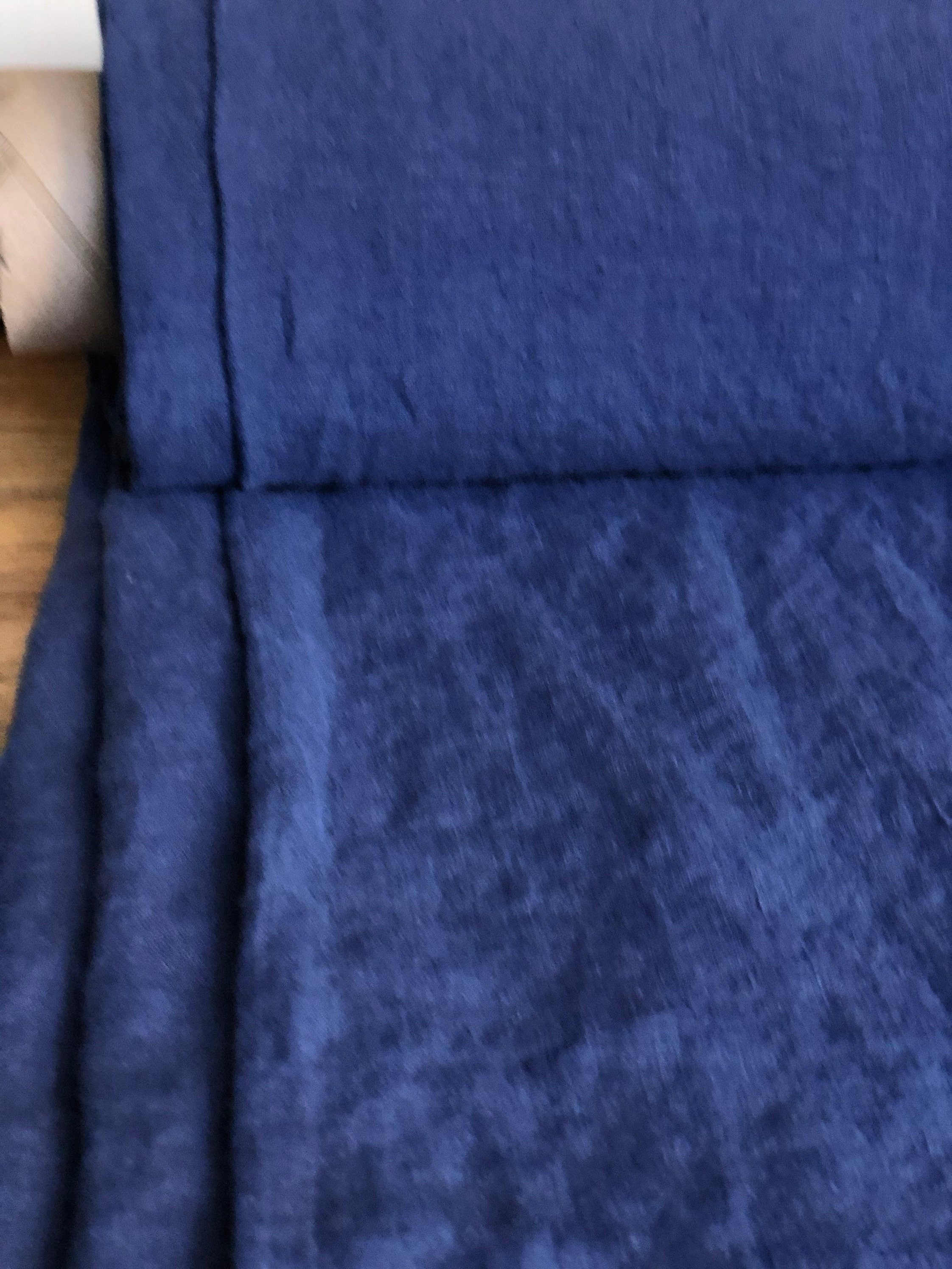 Extra Wide Blue Sapphire Linen Fabric: 100% Natural, 250cm Wide