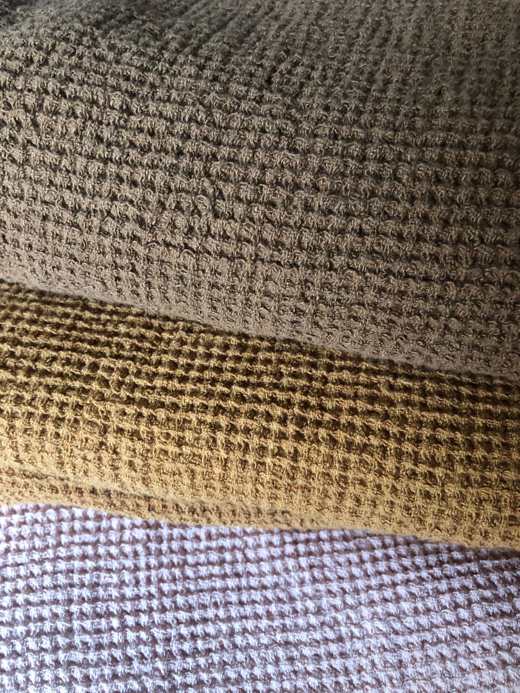 80" Extra Wide Waffle Linen Fabric: Natural Heavyweight, BGO139W