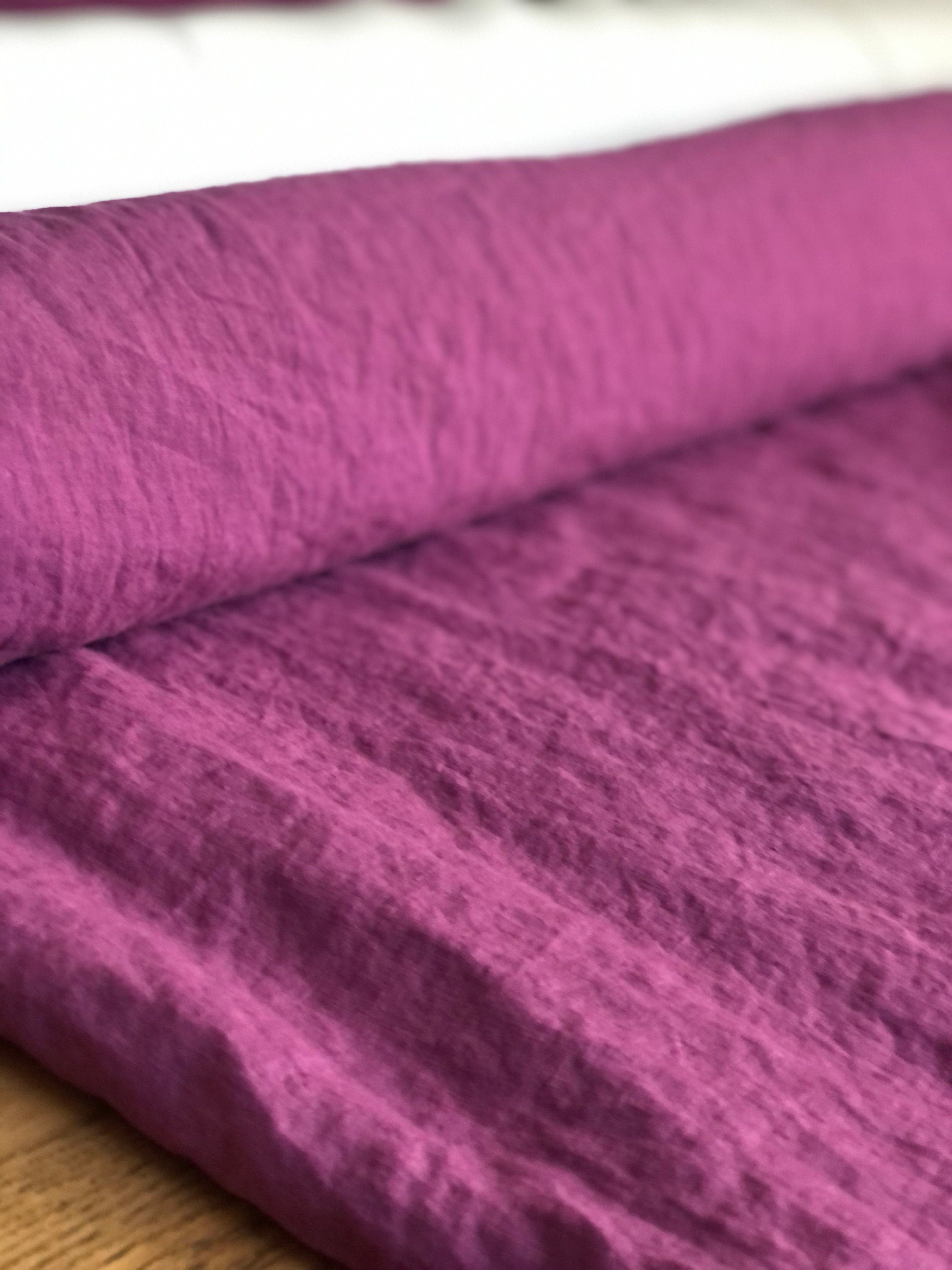 Extra Wide Soft Linen Fabric: BGO27 Flower, 99" Wide