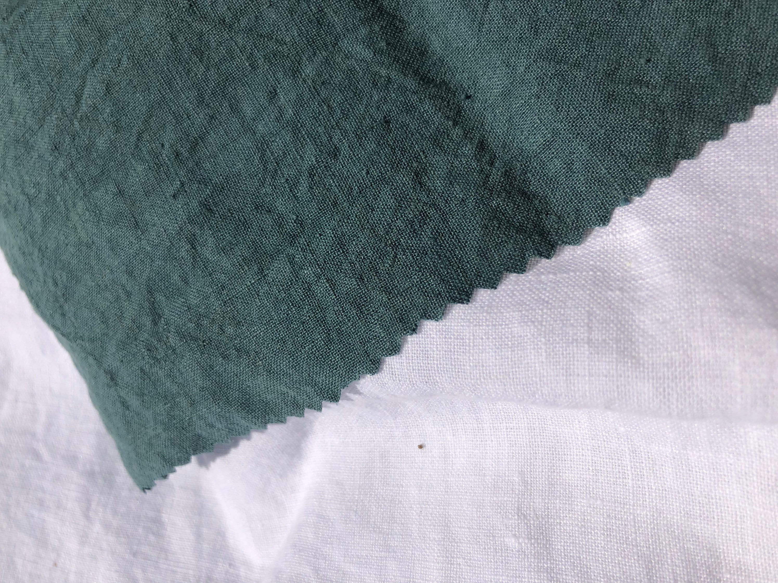 Green Hemp Fabric: Natural Bedding & Sewing Linen (145cm Width)
