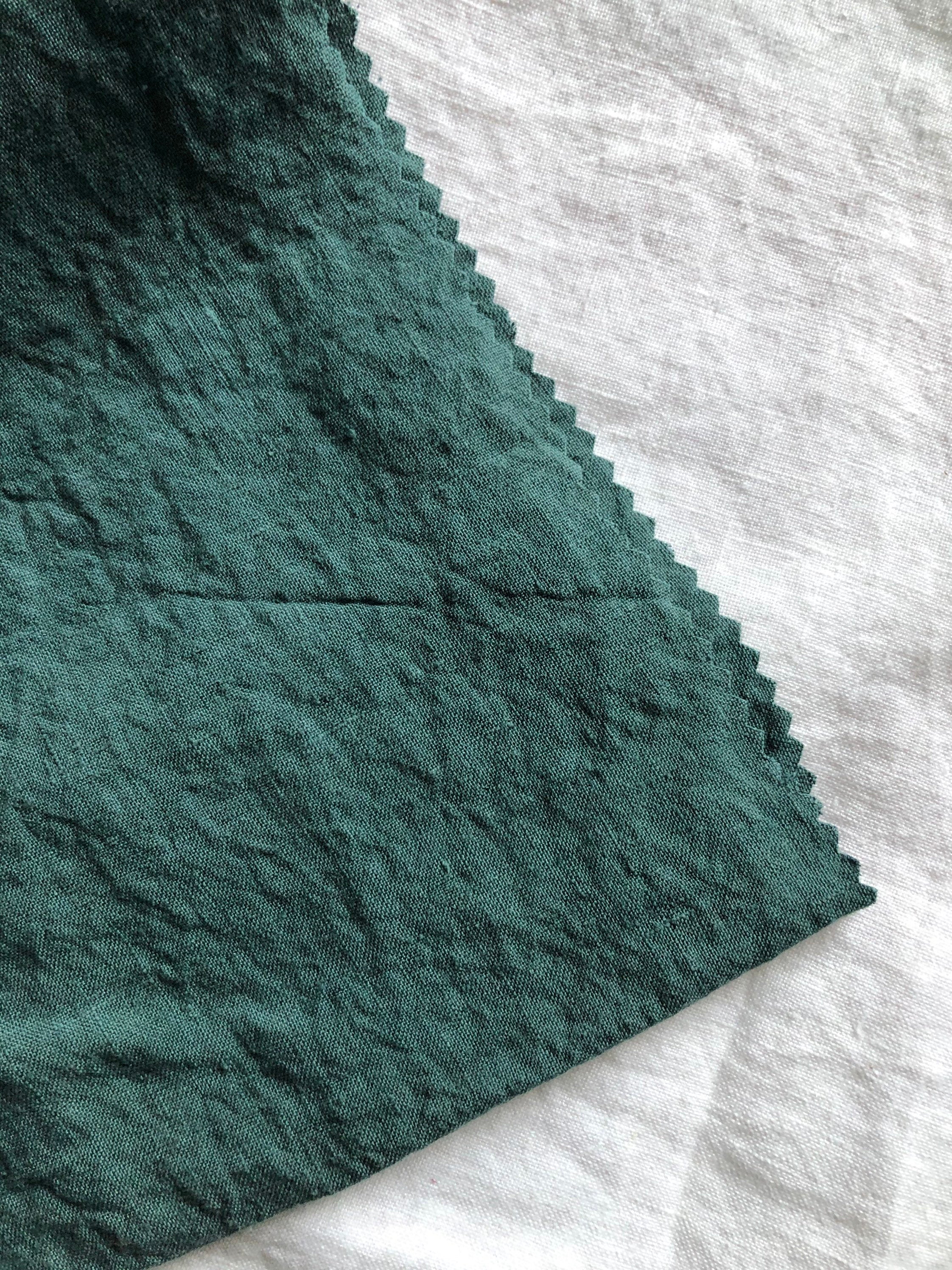 Green Hemp Fabric: Natural Bedding & Sewing Linen (145cm Width)