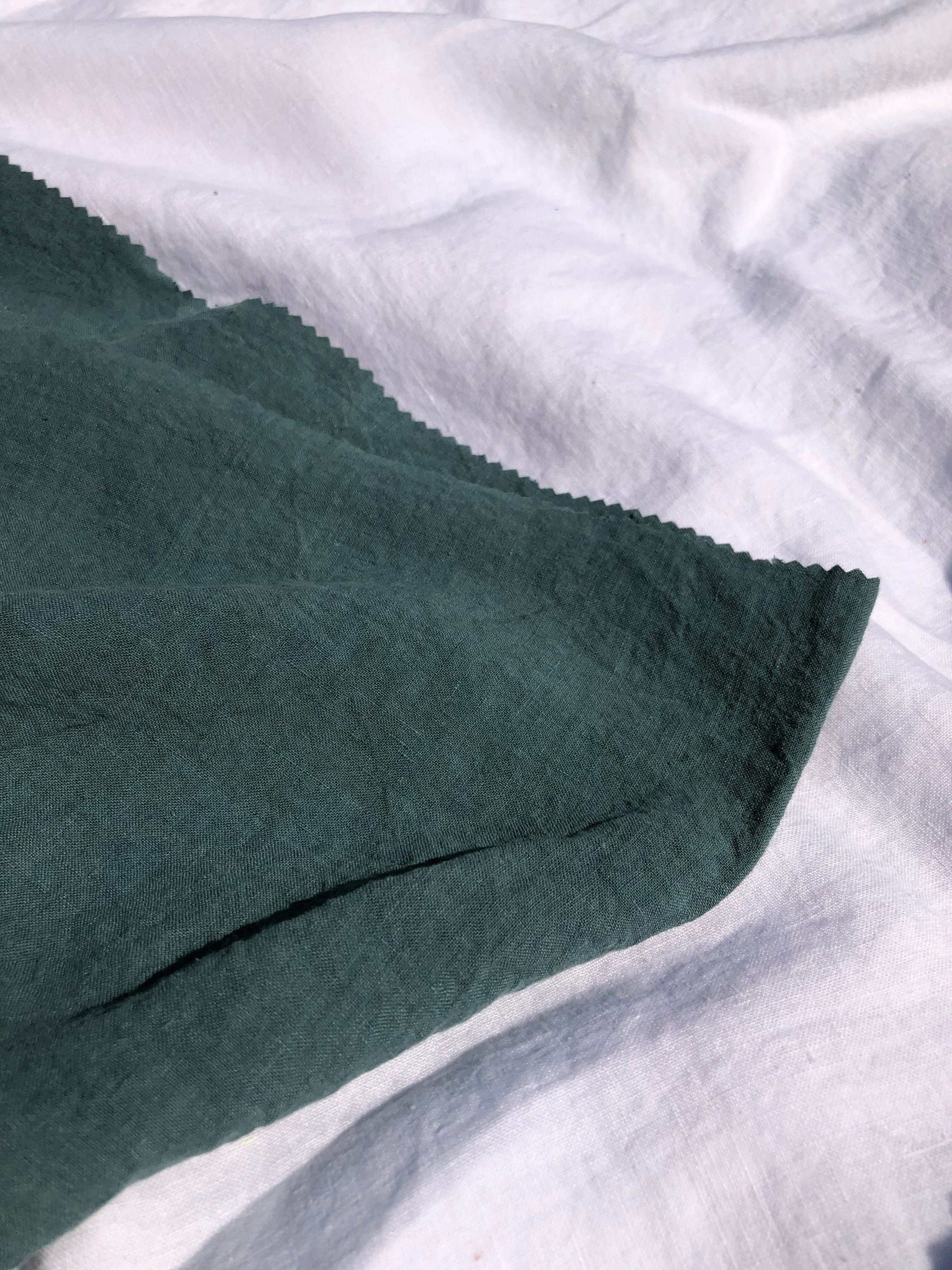 Green Hemp Fabric: Natural Bedding & Sewing Linen (145cm Width)