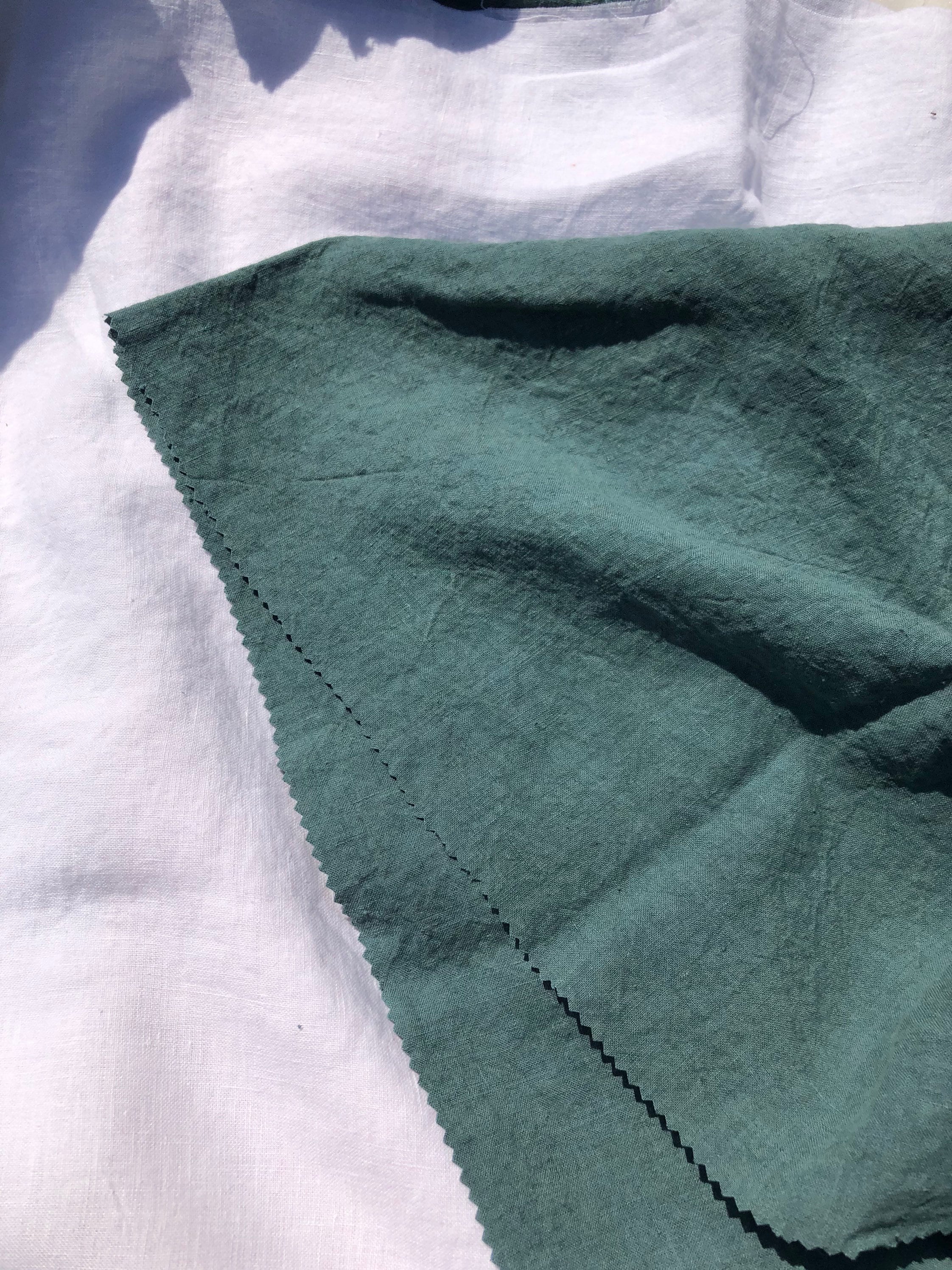 Green Hemp Fabric: Natural Bedding & Sewing Linen (145cm Width)
